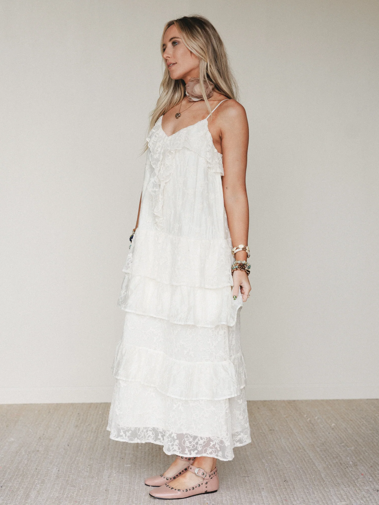 Poems And Stories Dress - Ecru - Image 2
