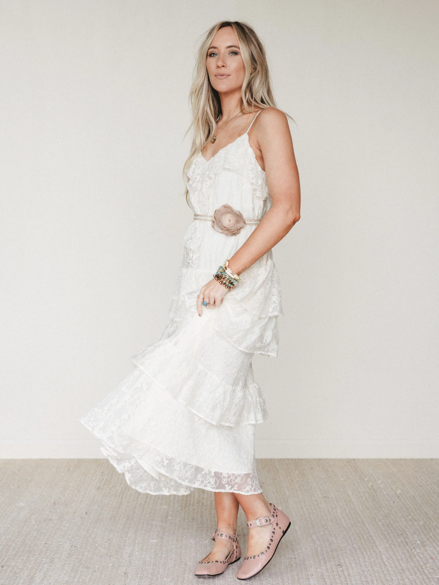 Poems And Stories Dress - Ecru - Image 4