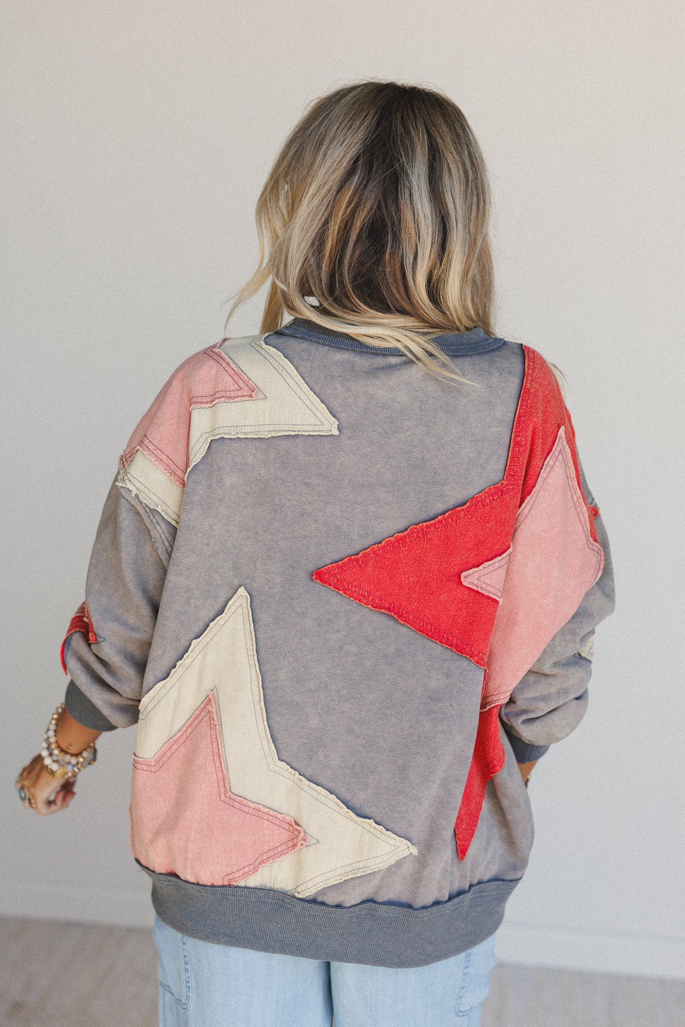 Pop Star Patchwork Top - Blue - Image 7