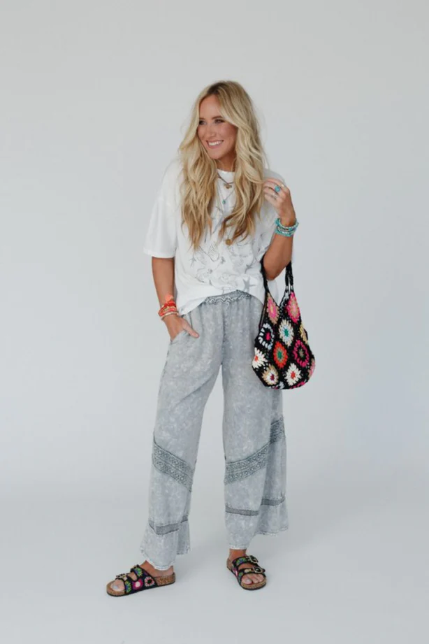 Poppy Coast Crochet Handbag - Black - Image 2