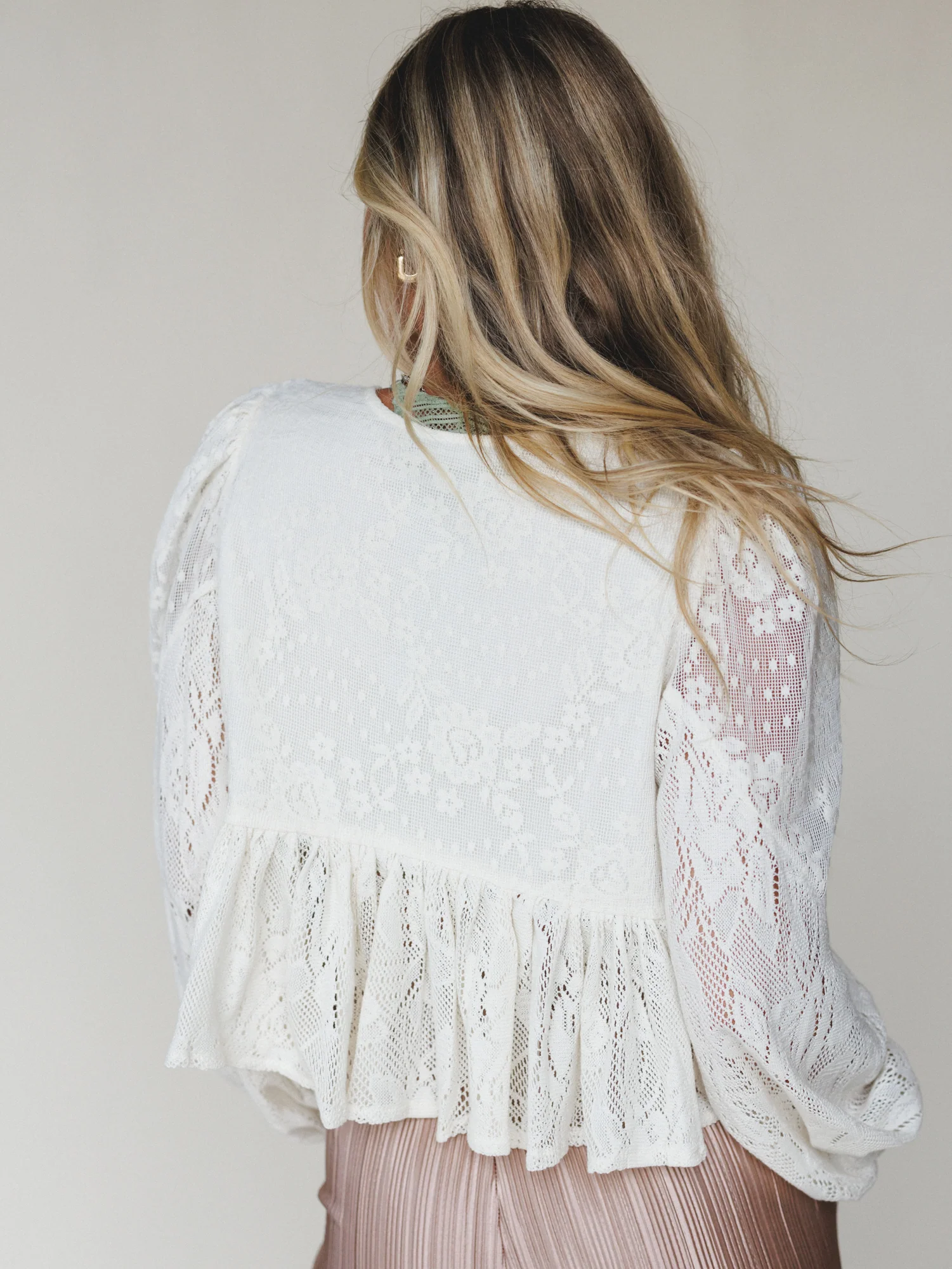 Prairie Mirage Babydoll Top - Cream - Image 5