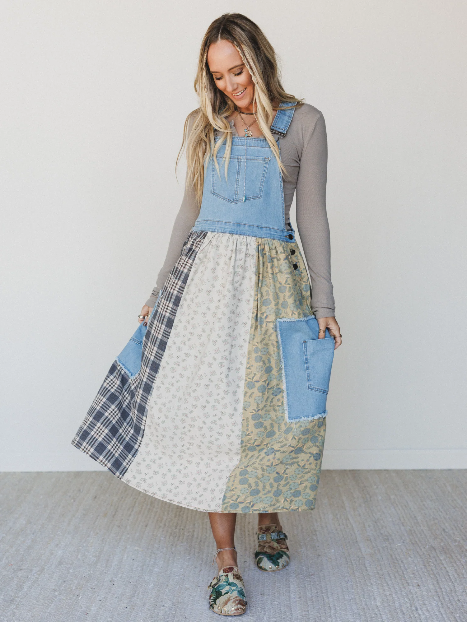 Prairie Star Dress - Denim
