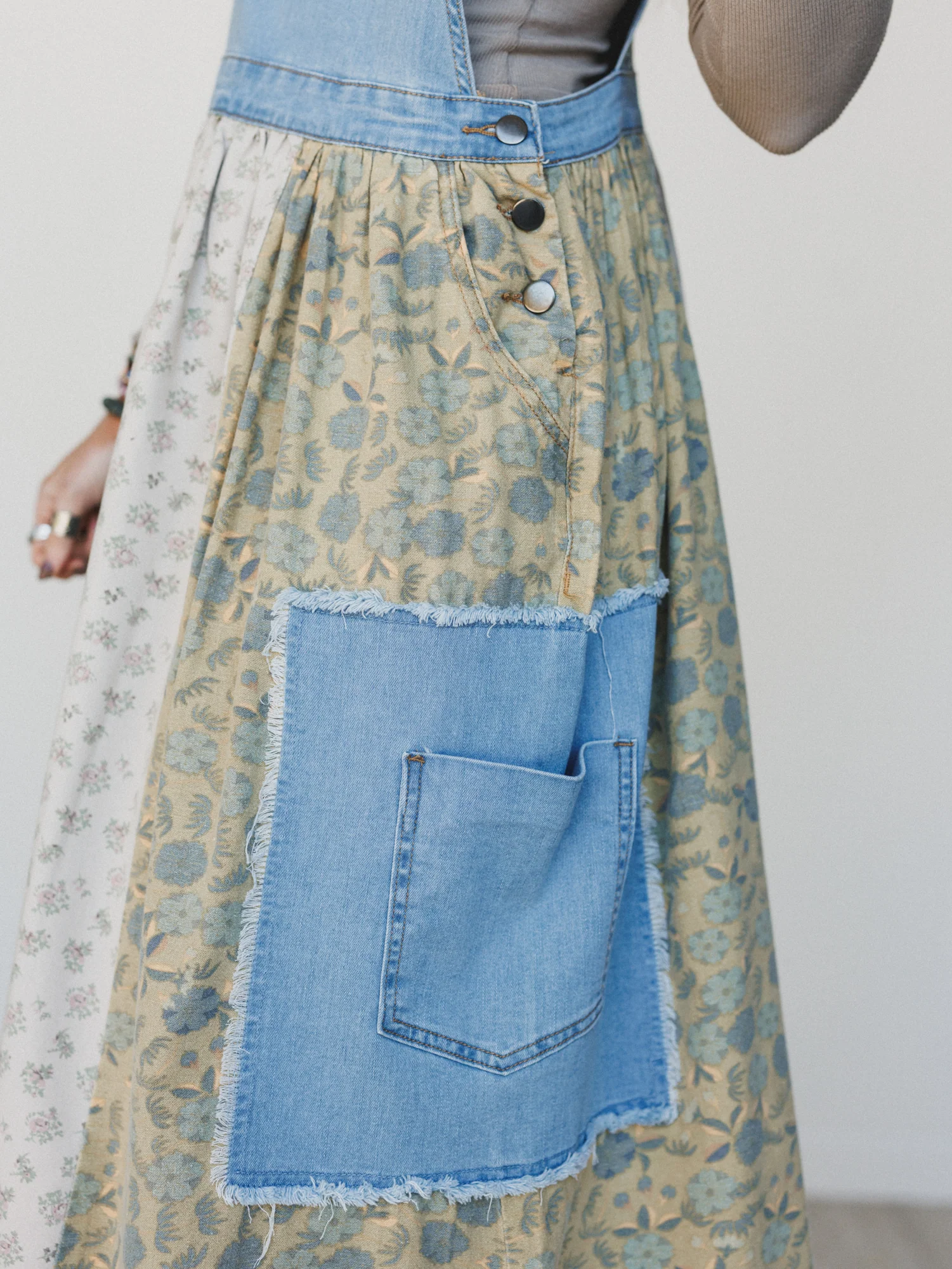 Prairie Star Dress - Denim - Image 3