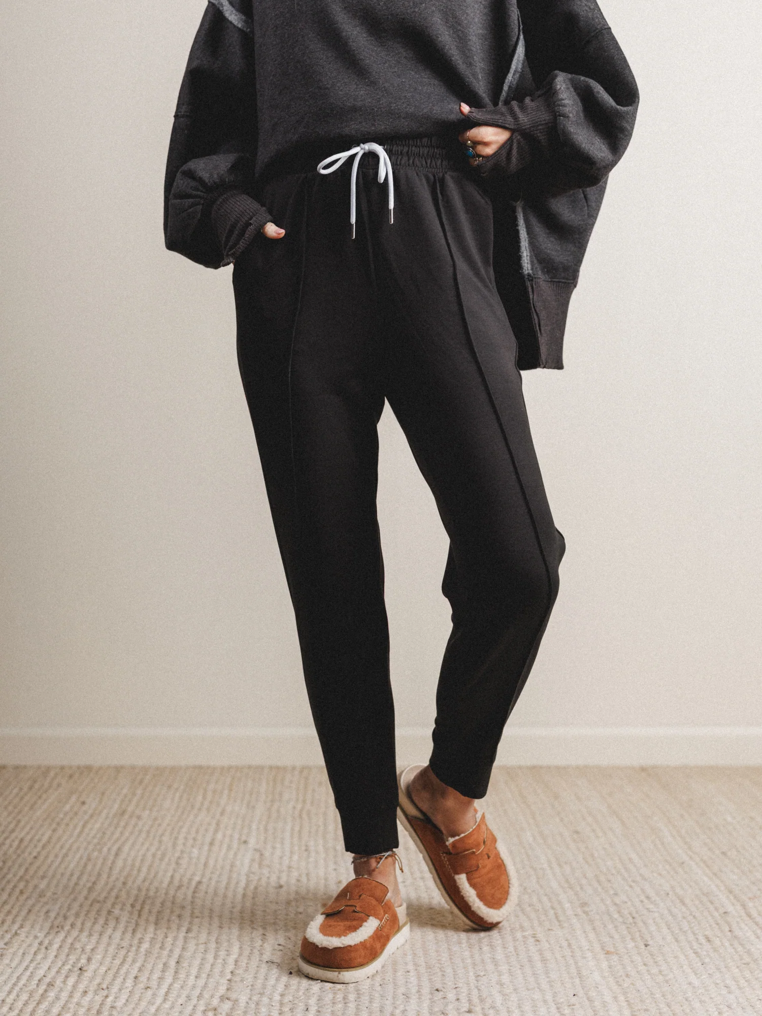 Pure Comfort Jogger Sweatpants - Black - Pre Order