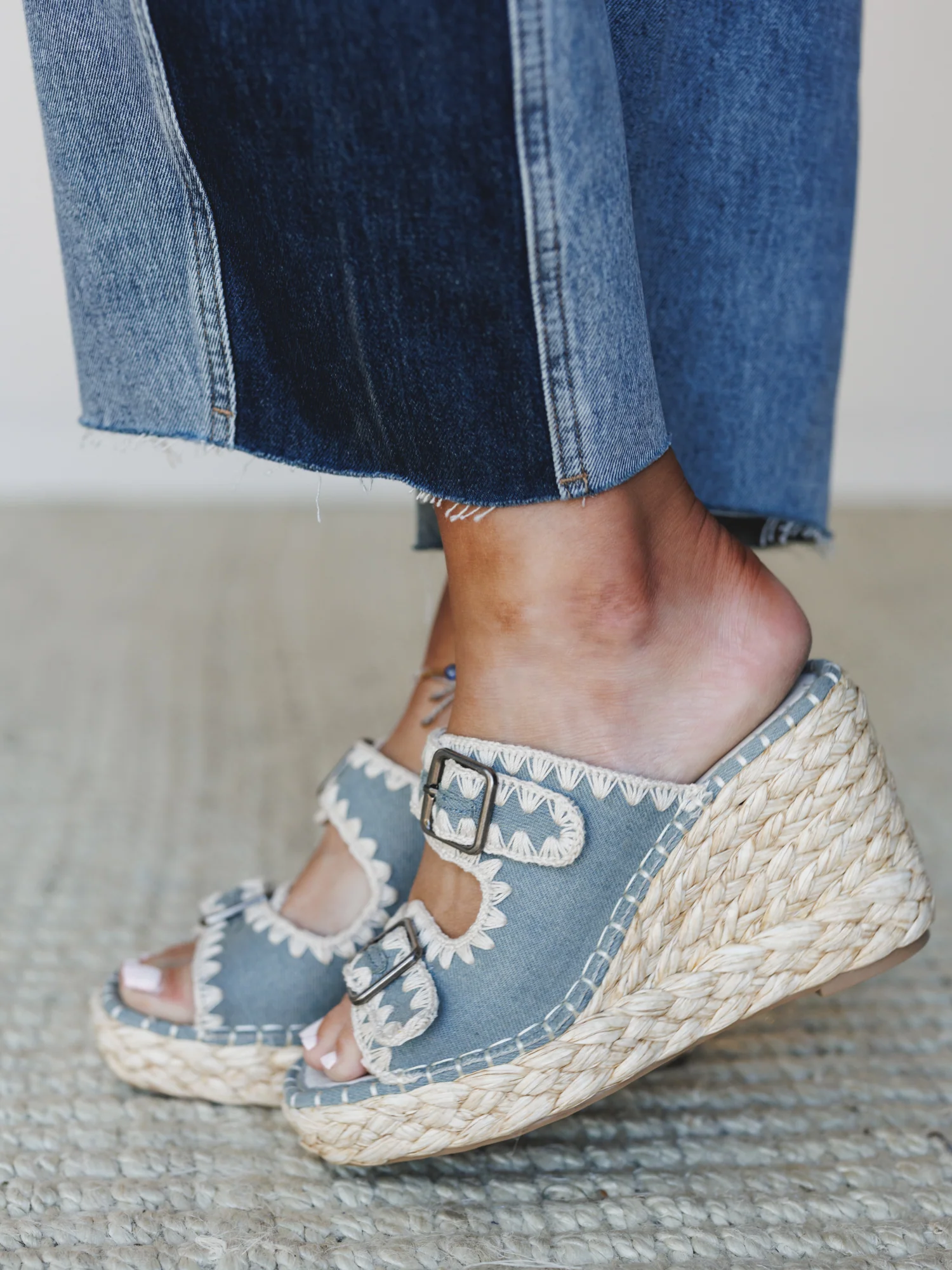 Rae Wedge - Slate Blue - Image 4