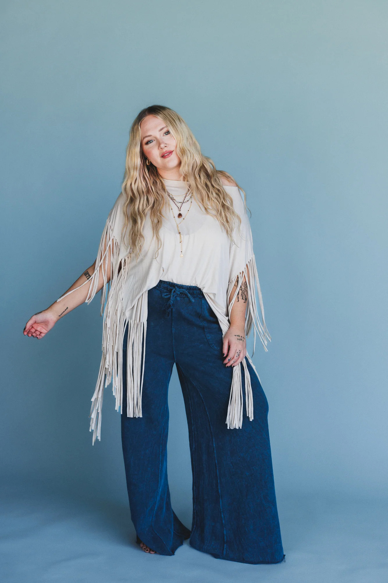 Relaxing Robin Wide Leg Pant - New Navy - Image 3