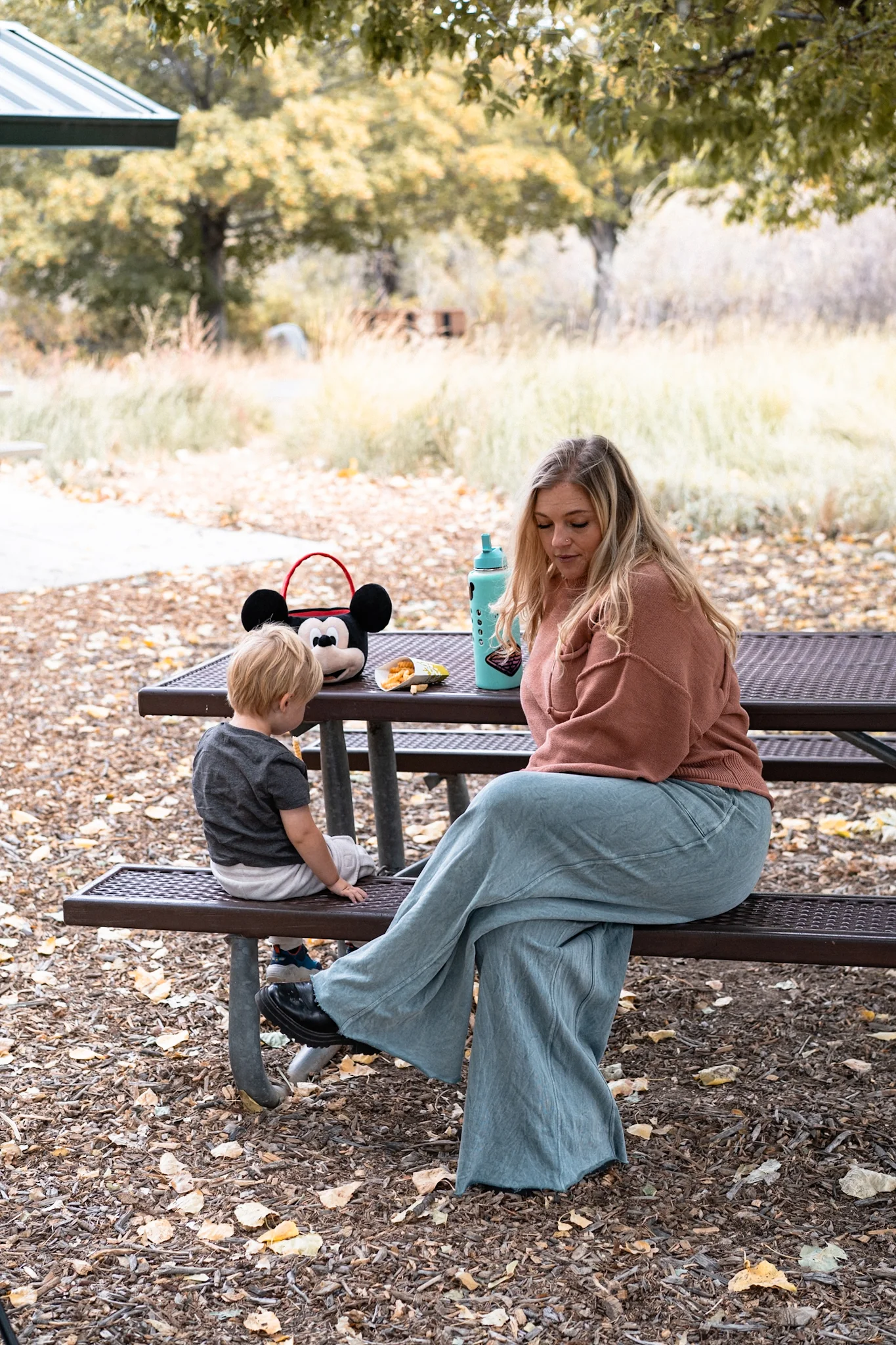 Relaxing Robin Wide Leg Pant - New Teal - Image 3