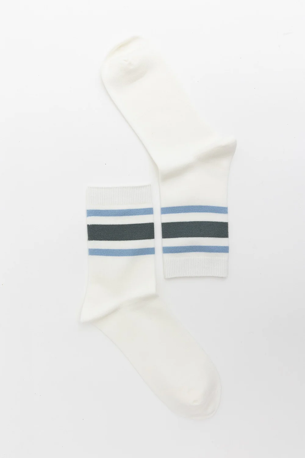Retro Summer Crew Socks - Blue - Image 3