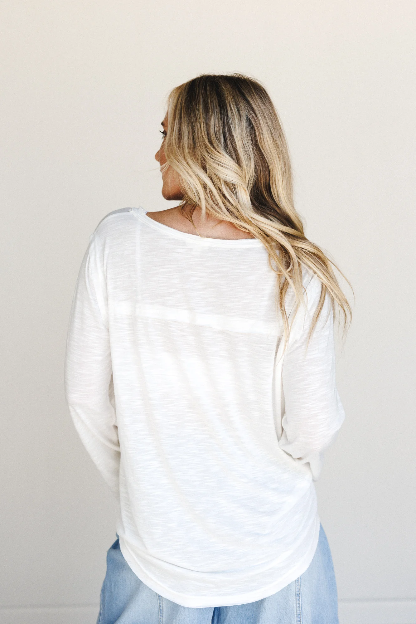Right On Tee Longsleeve Shirt - White - Image 4