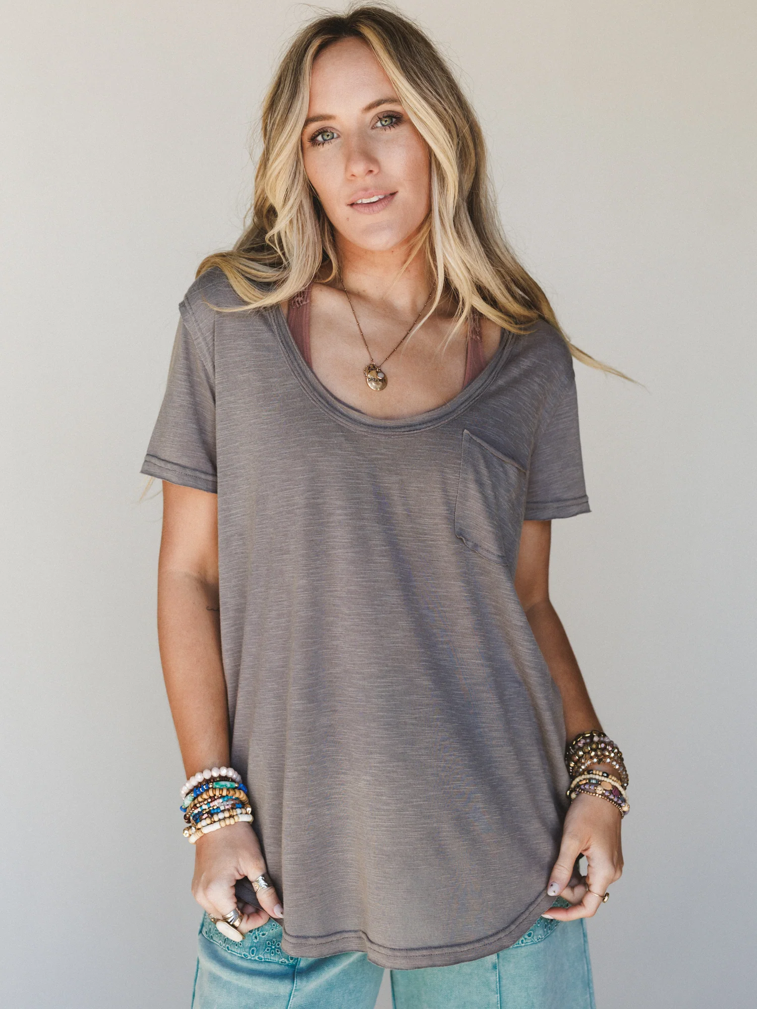 Right On Tee Shirt - Charcoal - Pre Order