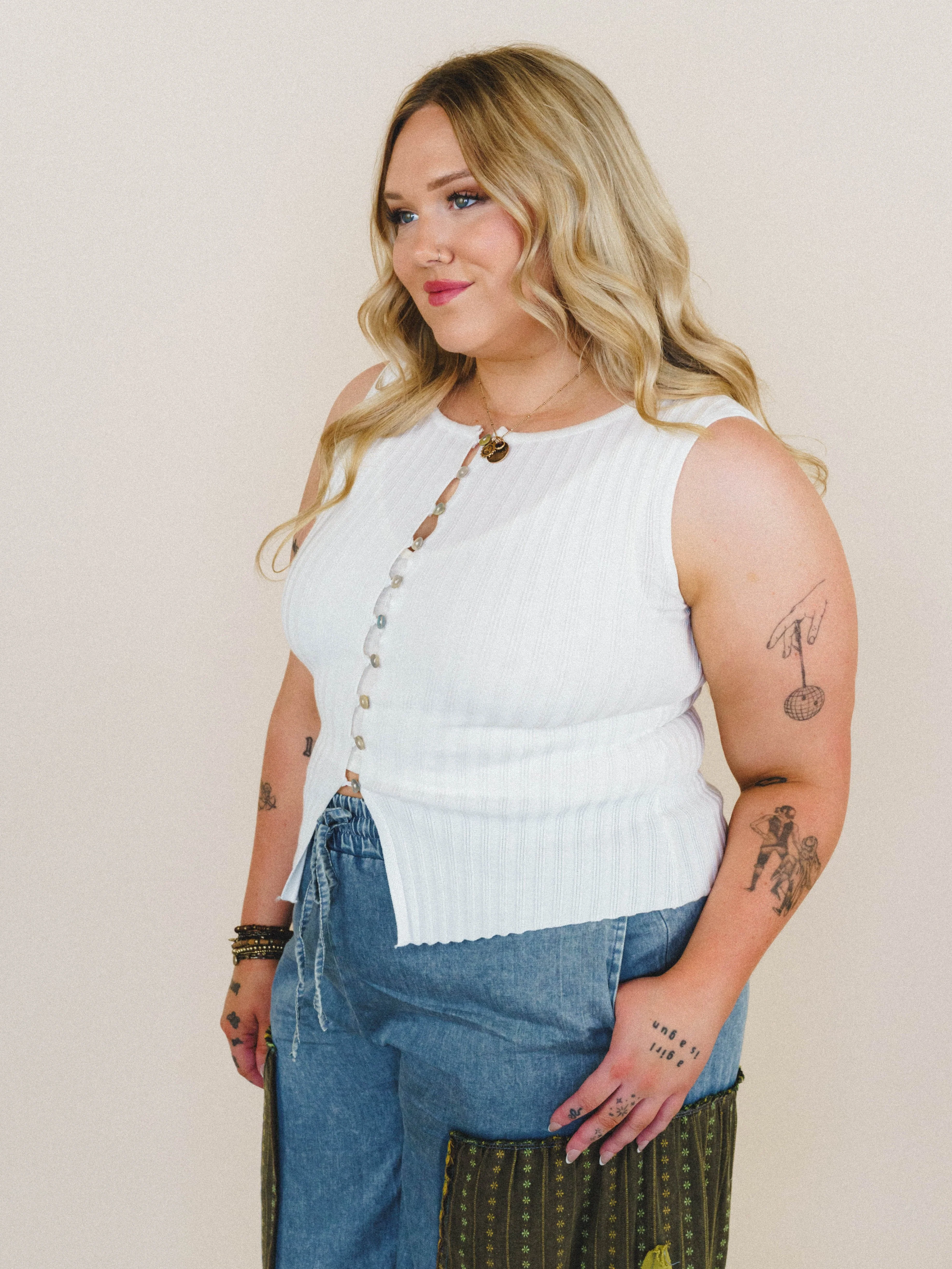 Riley Tank - White - Image 5