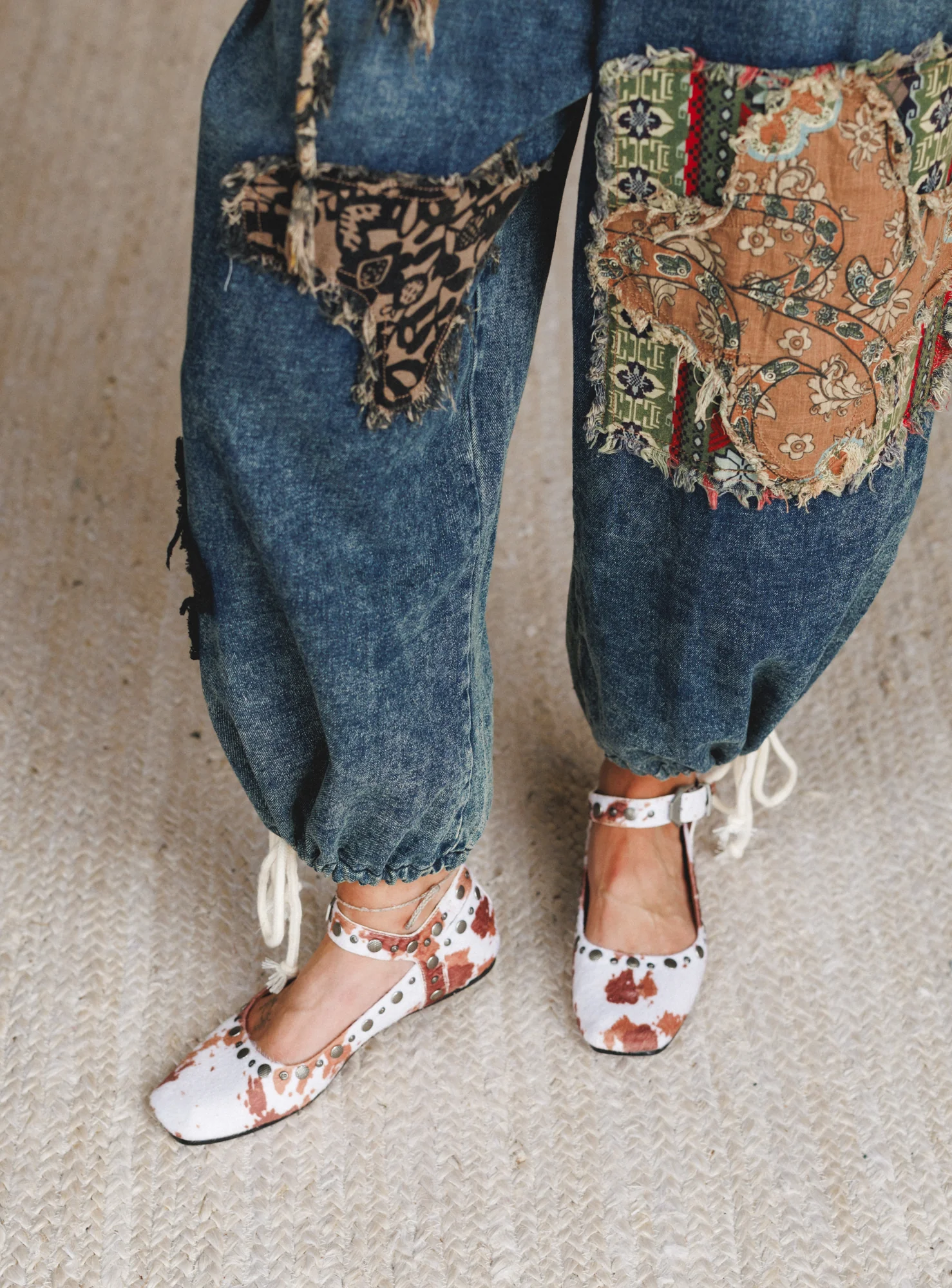 Rockstar Ballet Flats - Cow Print - Image 2