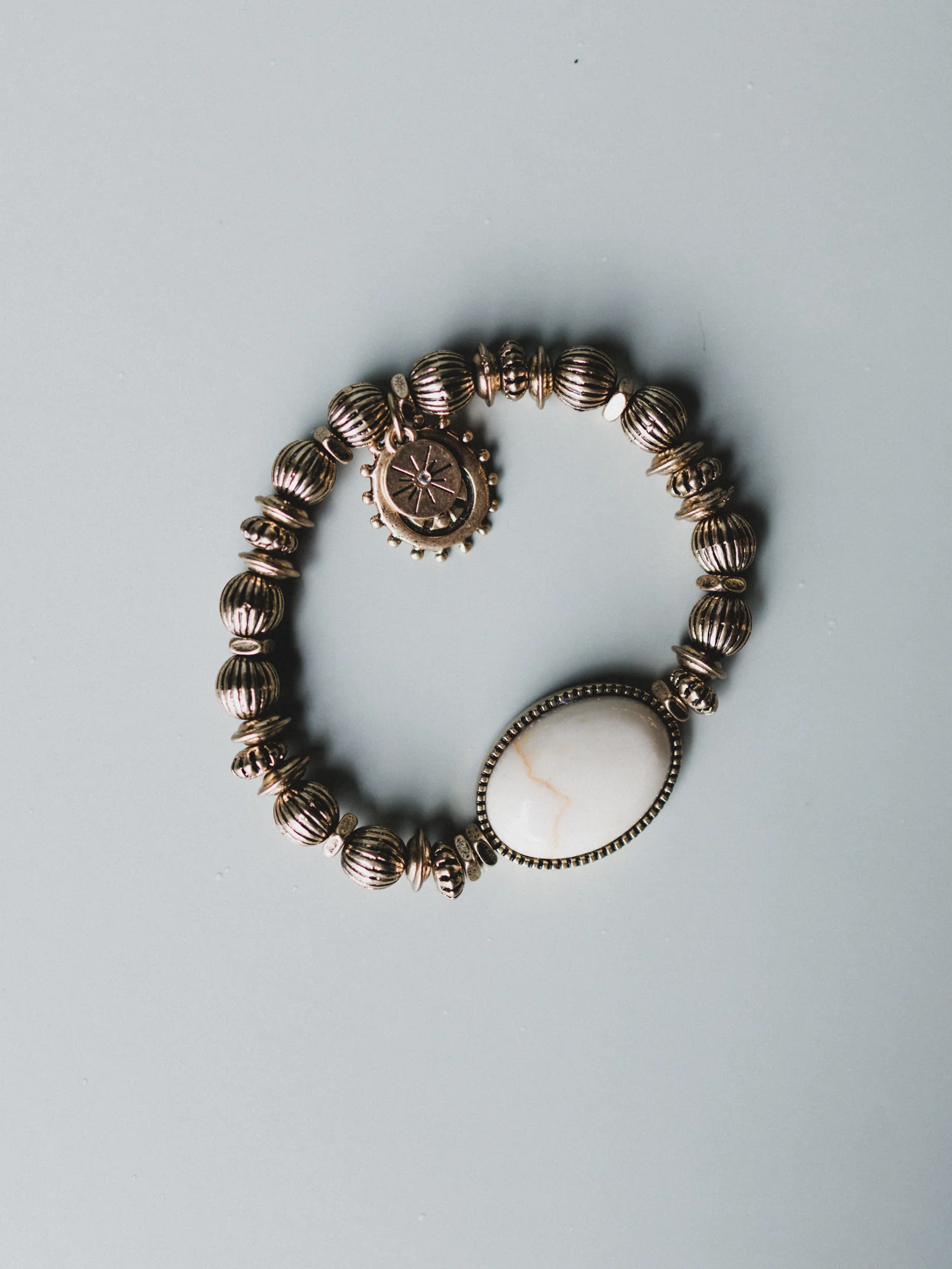 Roma Sun Beaded Bracelet - White - Image 3