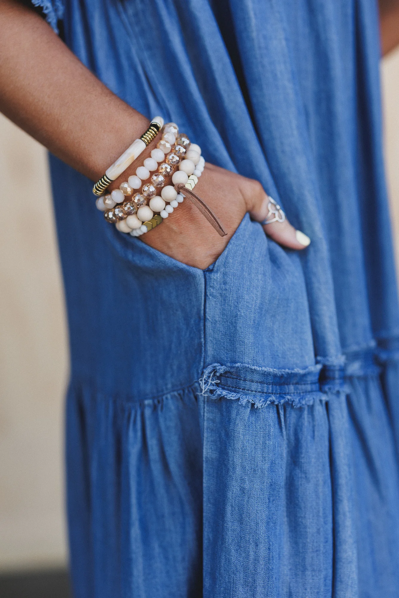 Romilly Bracelet Set - Neutral Multi - Image 4