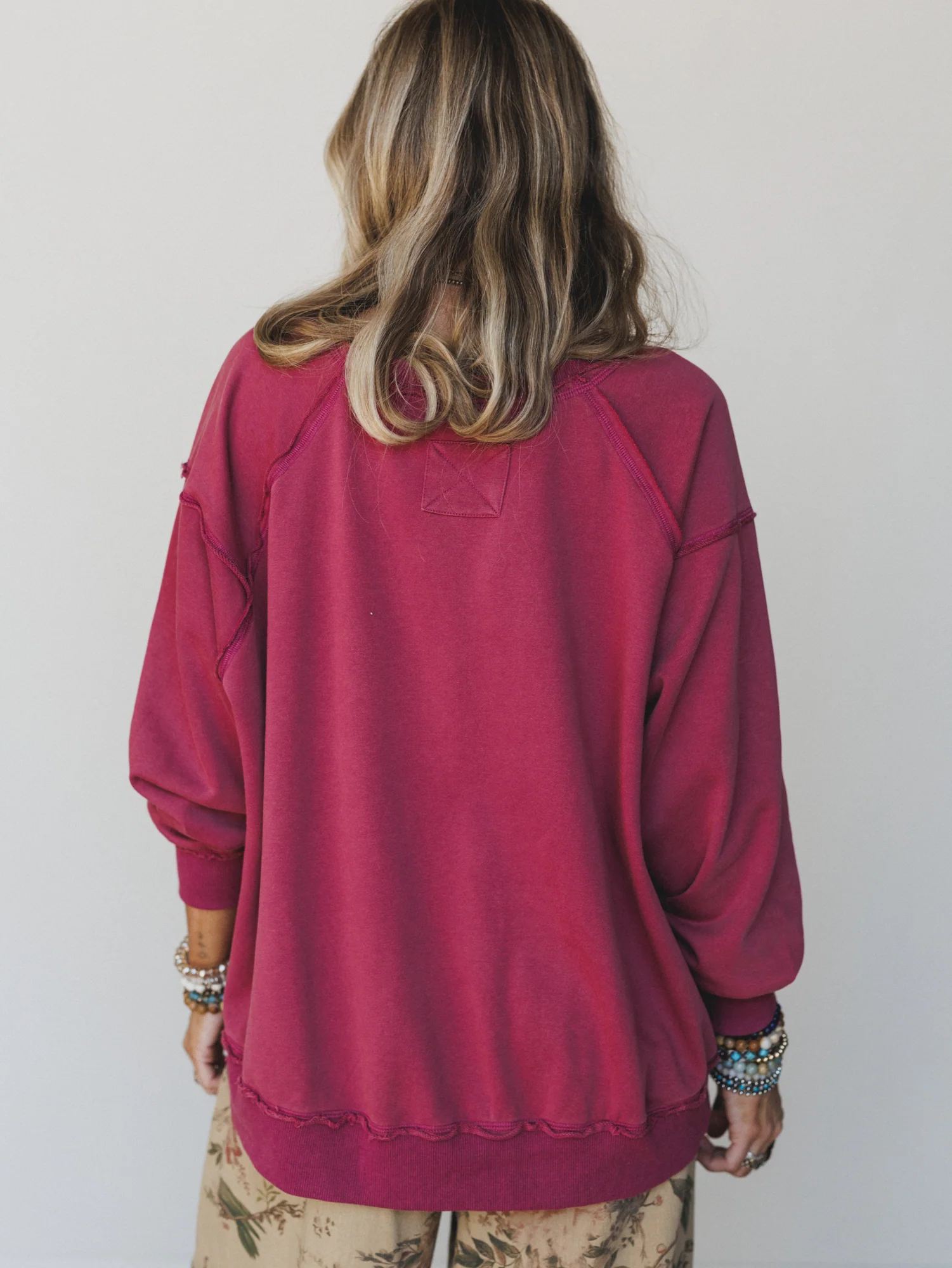Running with Horses Sweatshirt - Raspberry - Image 5