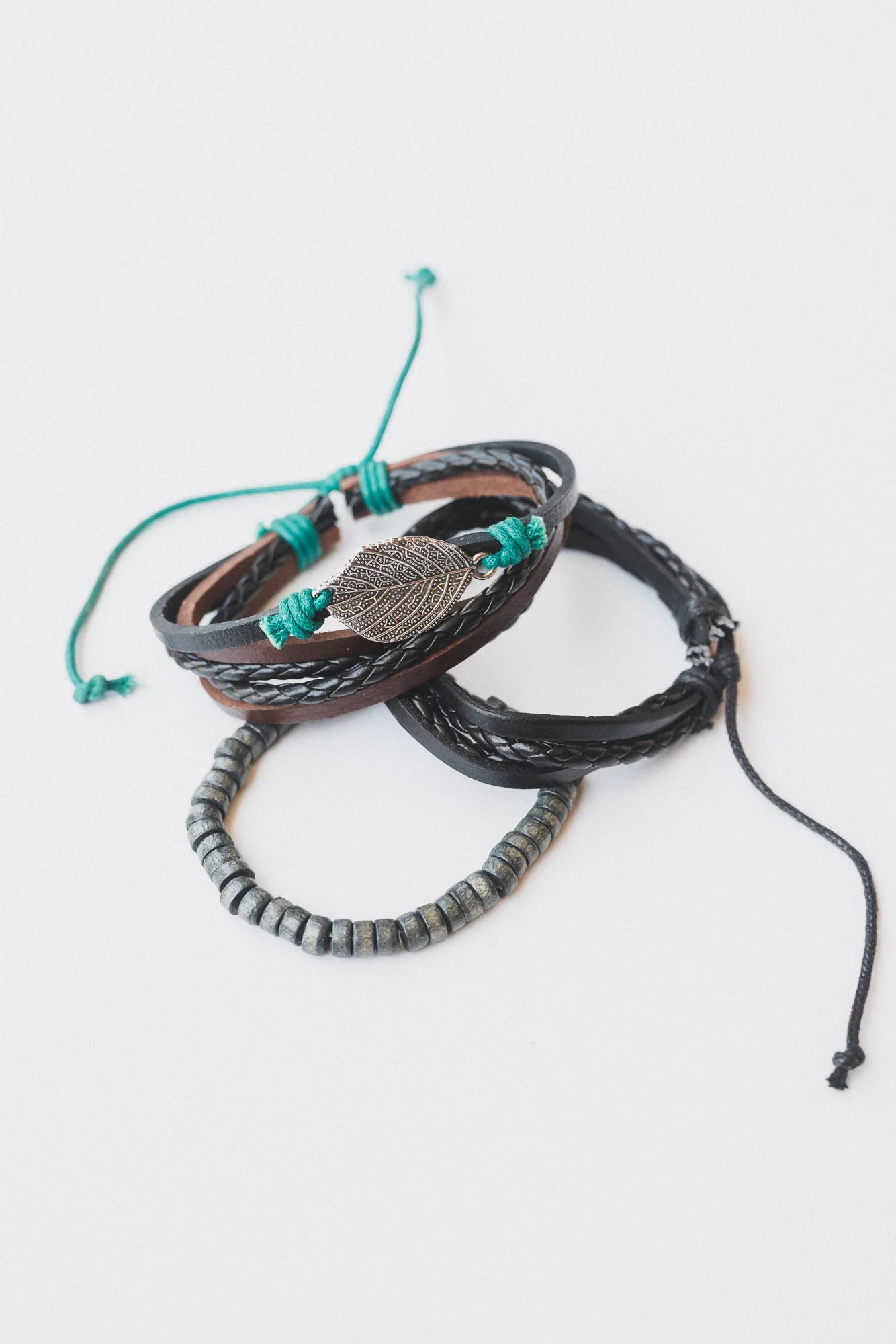 Saddleflower Wrap Bracelet - Black - Pre Order