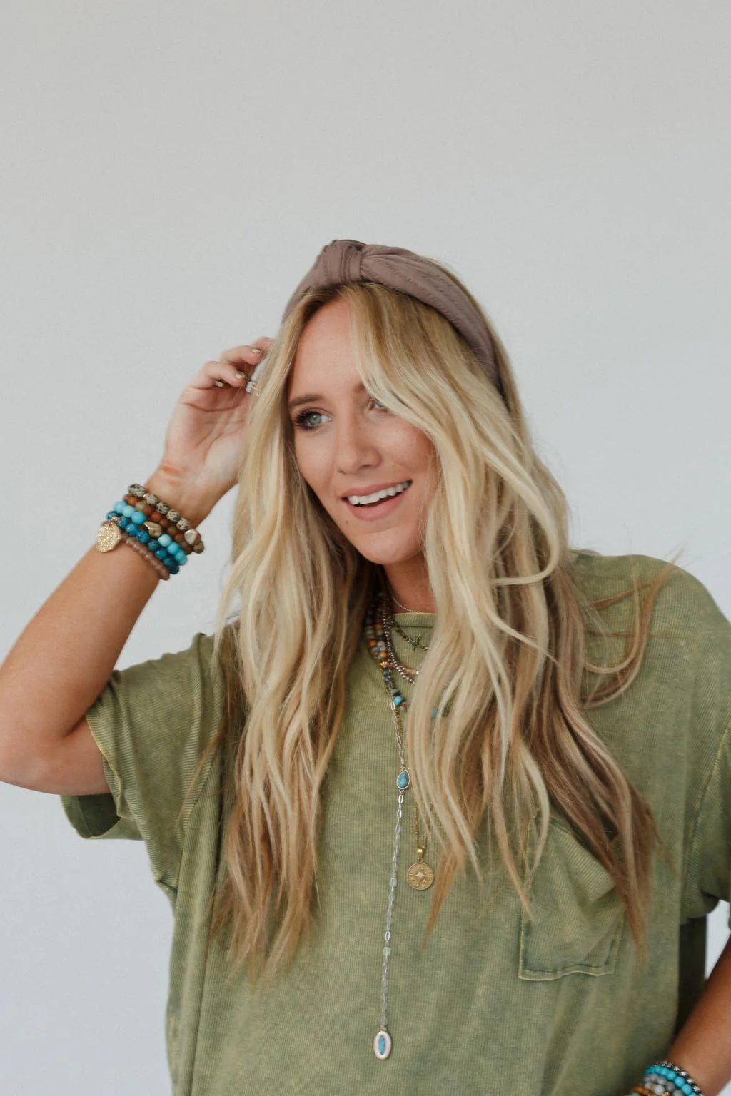 Sail Away Knot Headband - Mocha - Image 3