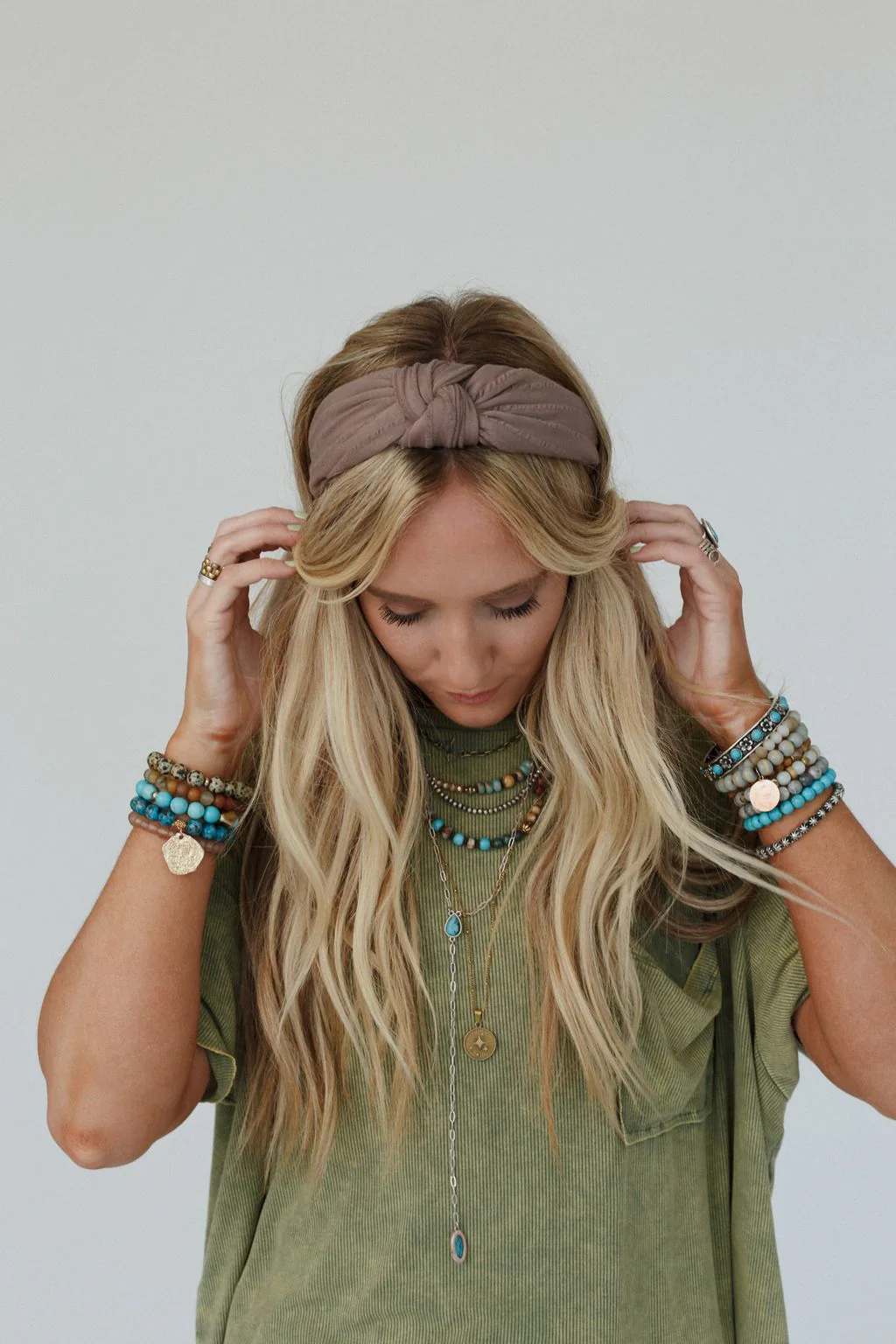 Sail Away Knot Headband - Mocha - Image 4