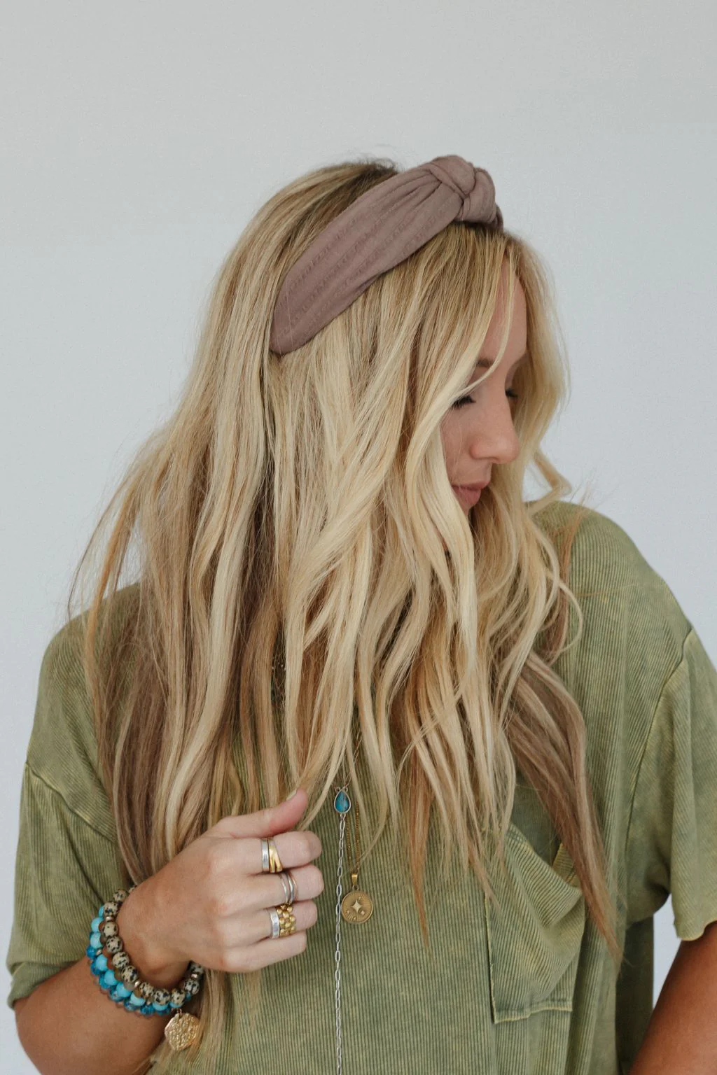 Sail Away Knot Headband - Mocha - Image 6
