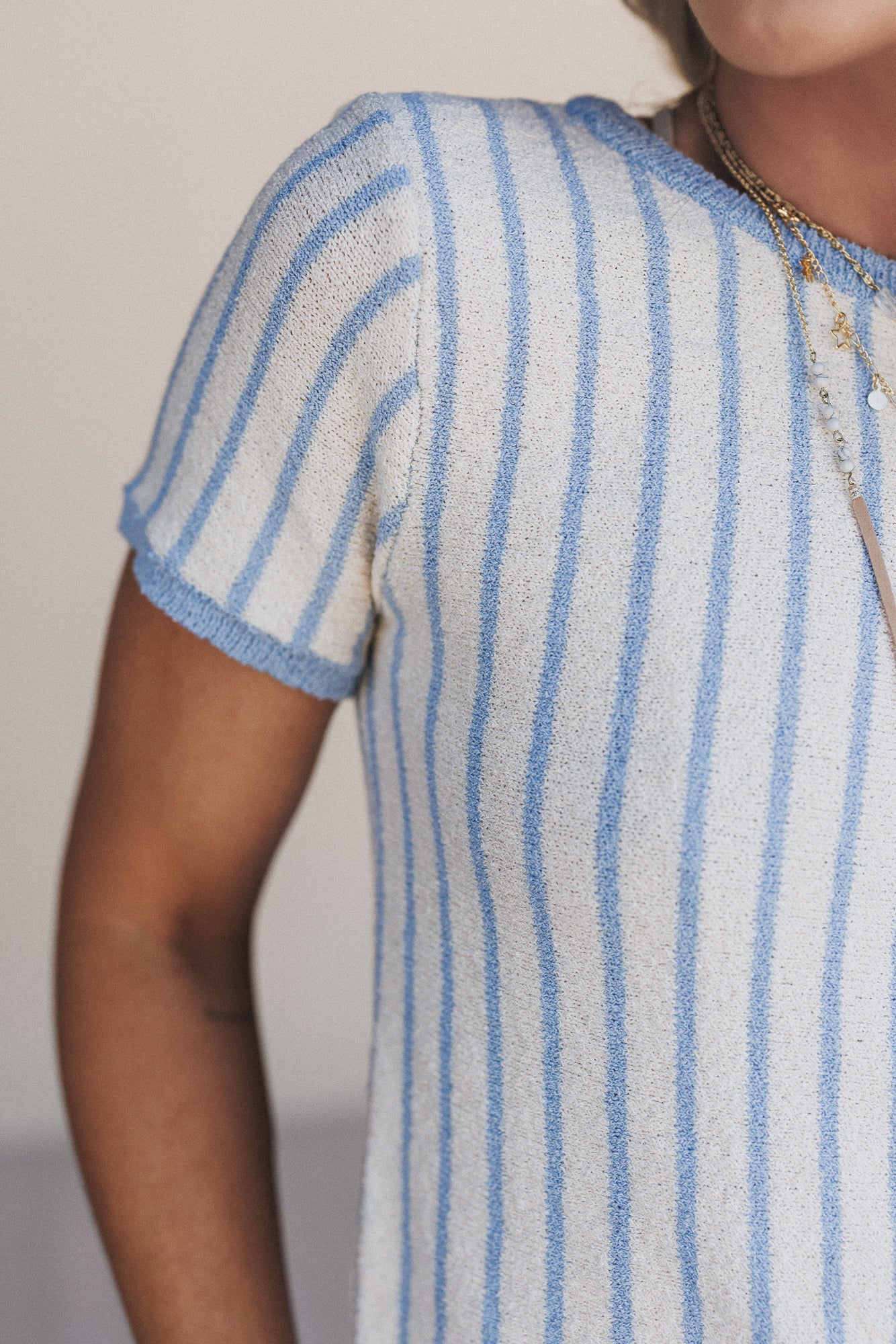 Salt Kissed Striped Top - Ivory Multi - Image 3