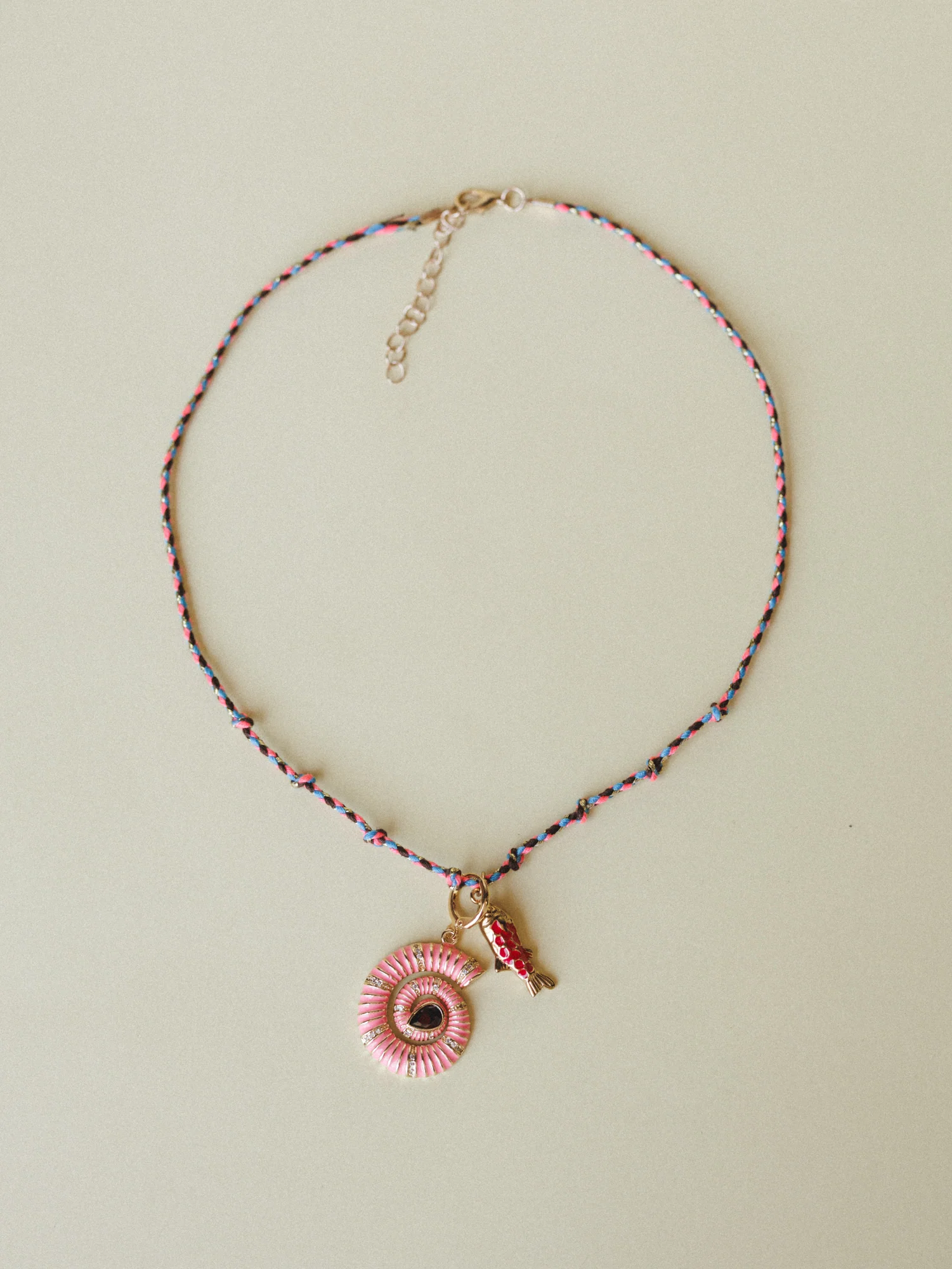 Serene Shell Necklace - Pink - Image 4