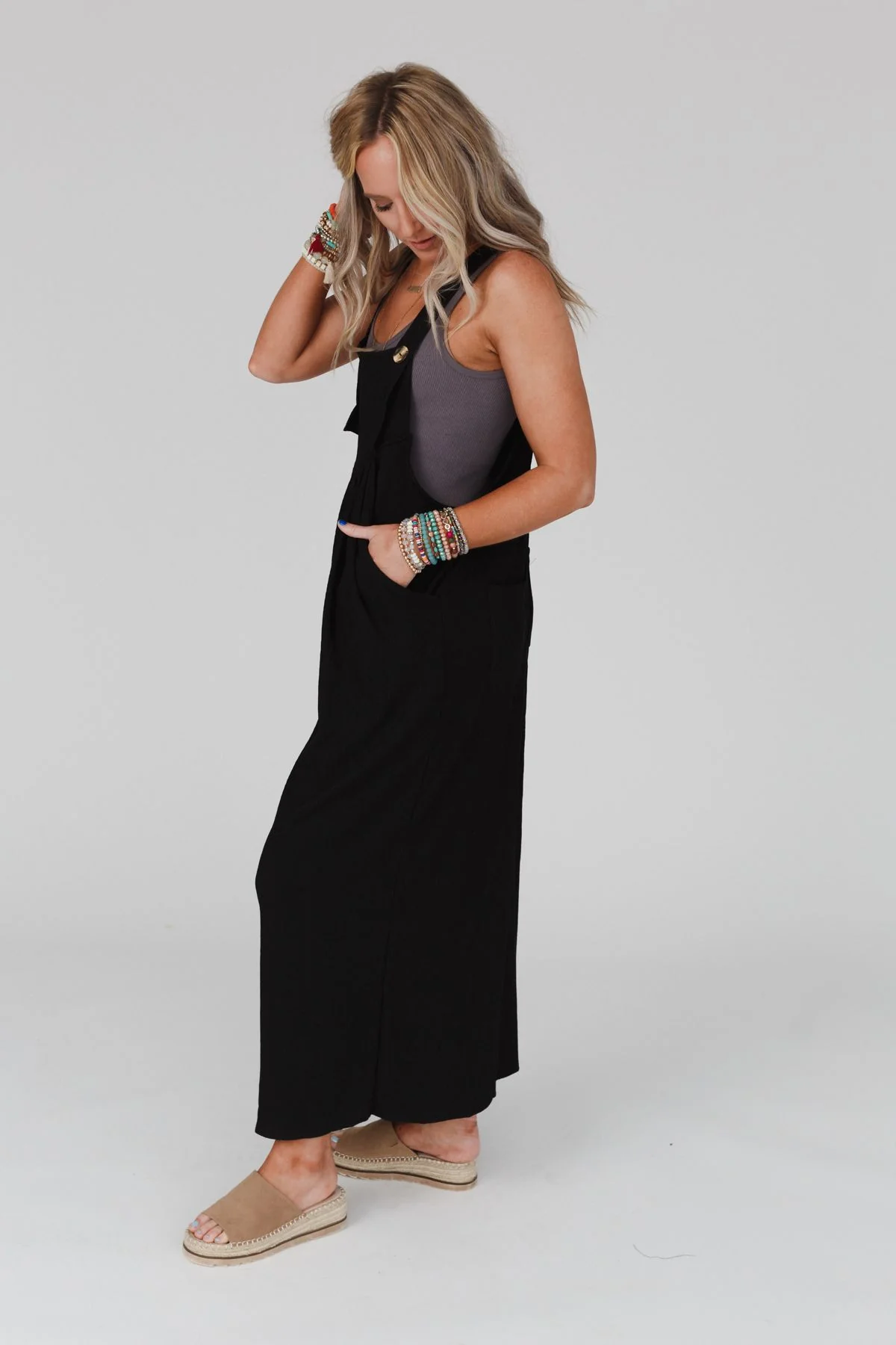 The Nest Serenity Wide Leg Jumpsuit - Black - Image 3