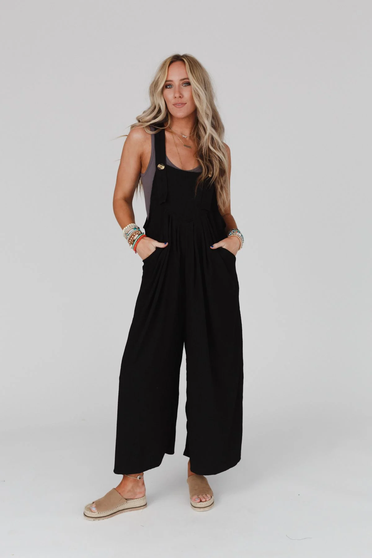 The Nest Serenity Wide Leg Jumpsuit - Black - Image 6