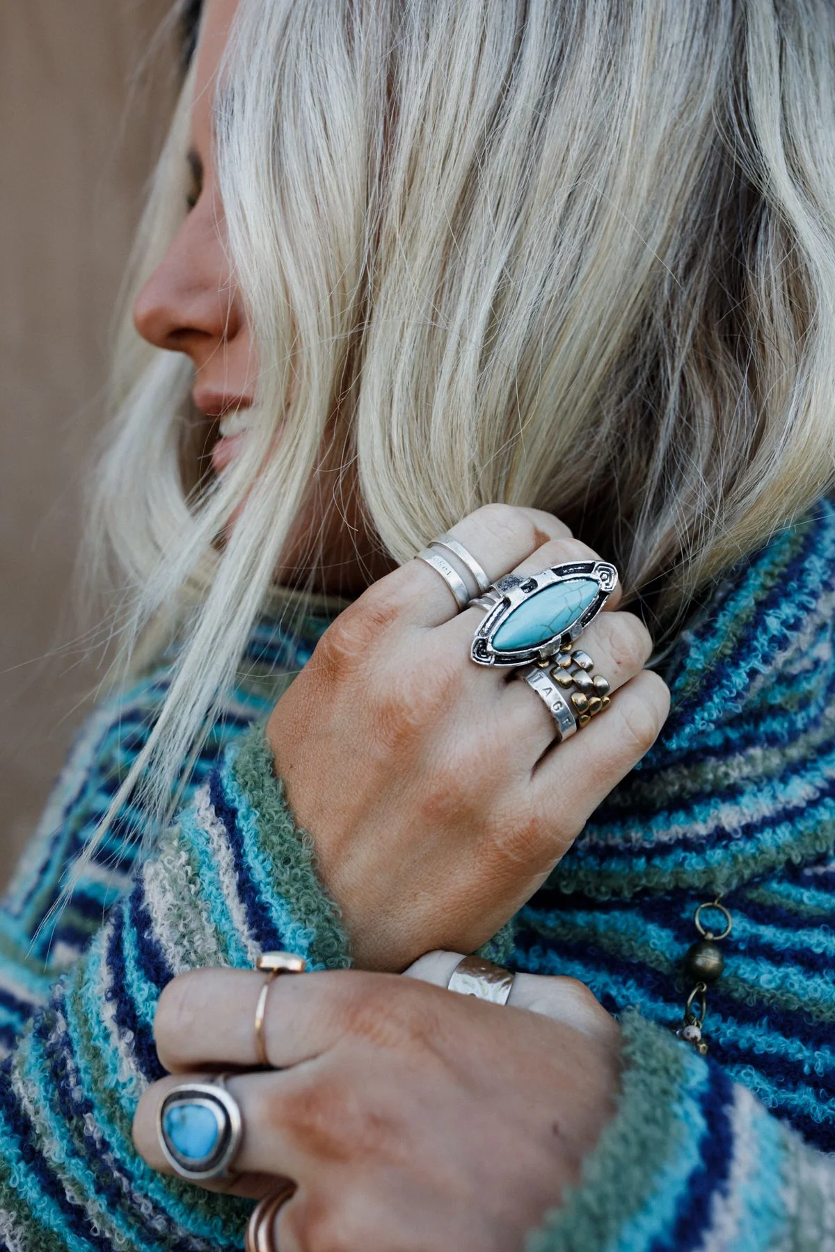 Sierra Canyon Ring - Turquoise - Image 3