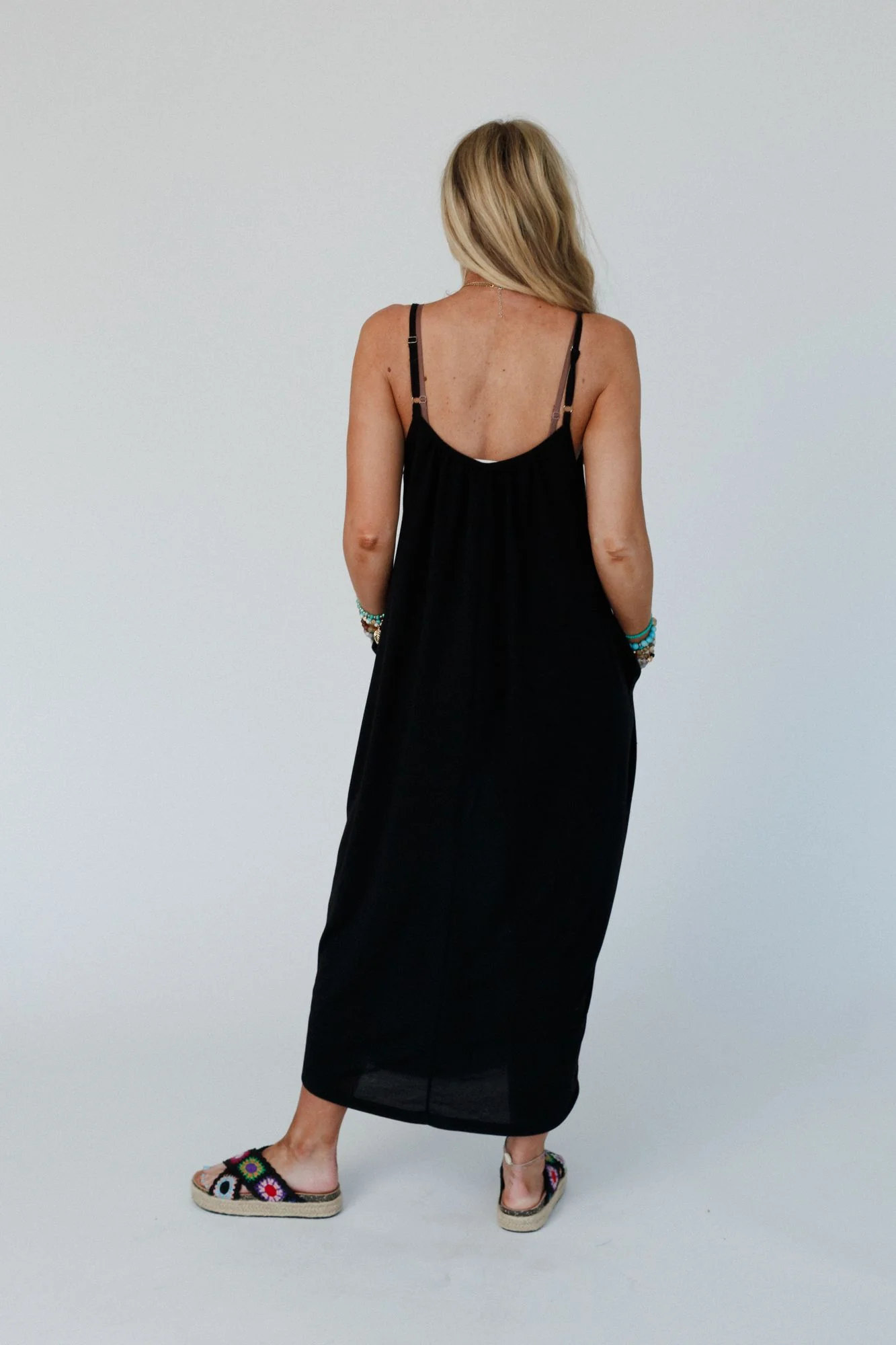 The Nest Simple Serene Maxi Dress - Black - Image 5