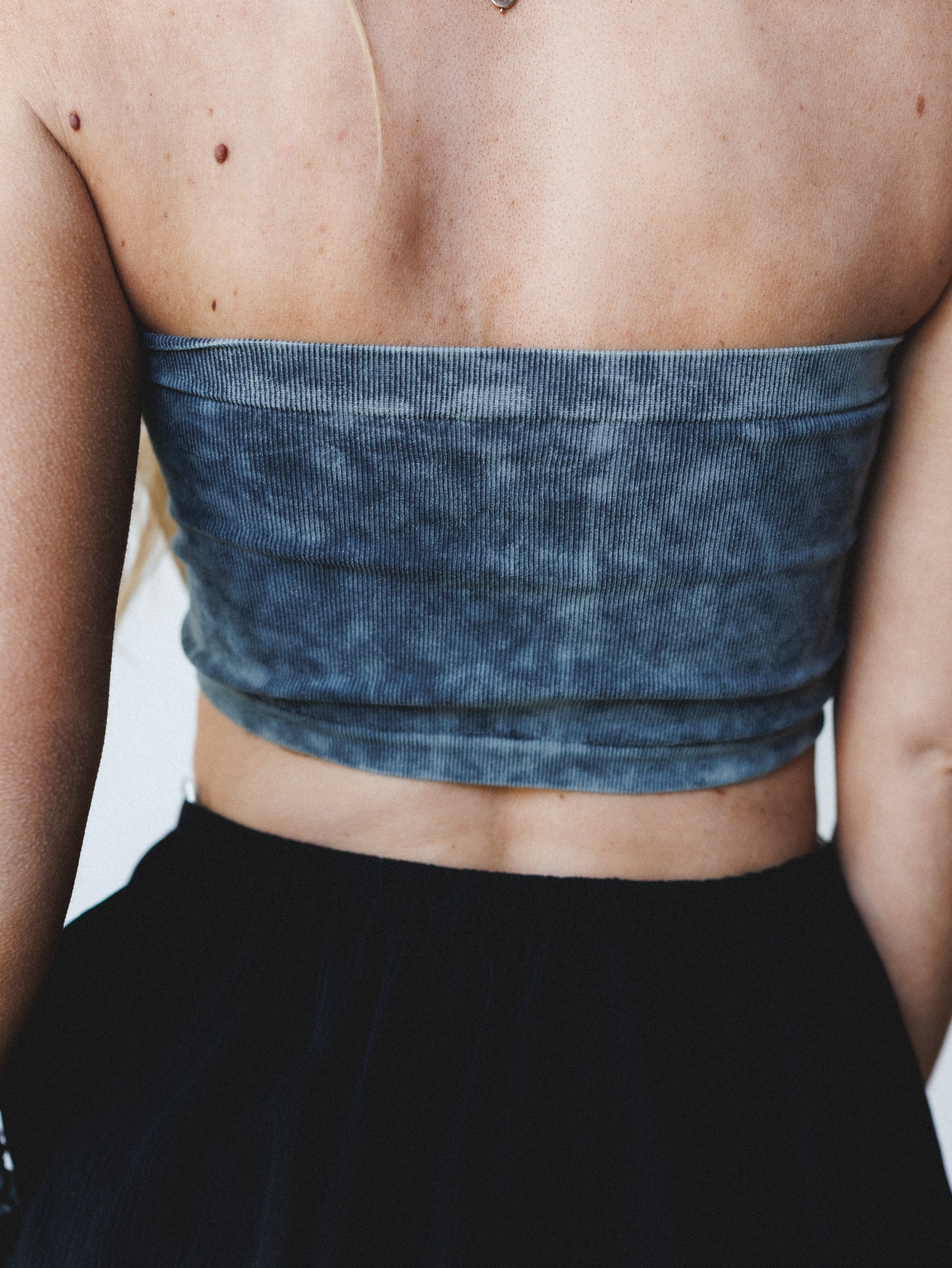 Simple Strapless Bralette - Ash Gray - Image 3