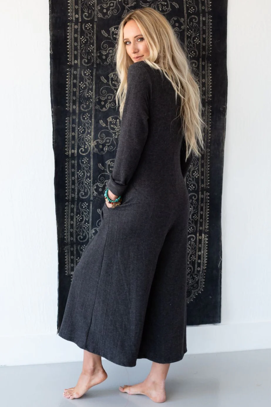 Simply Comfort Jumpsuit - Dark Gray - Image 5