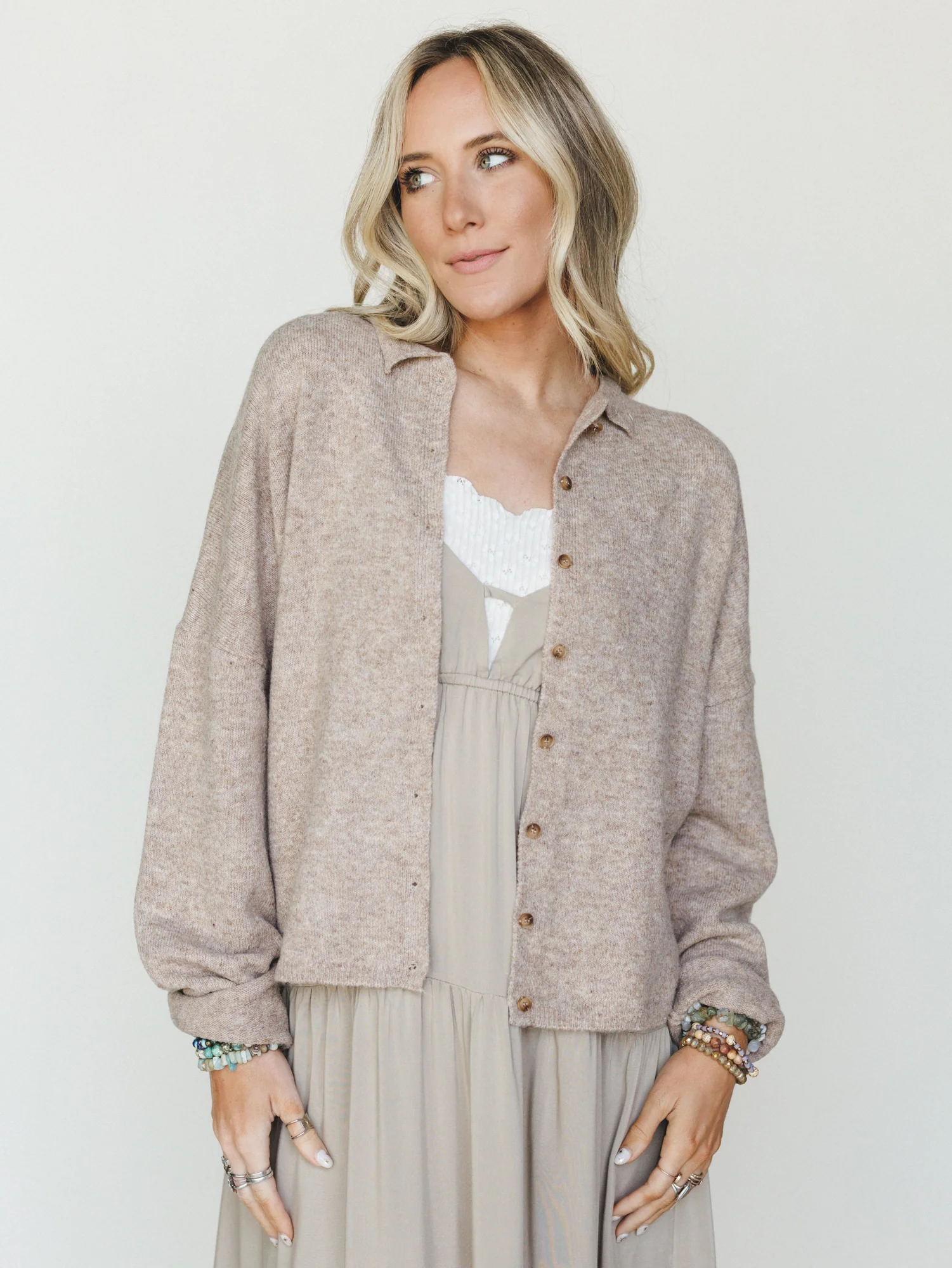 Simply There Cardigan - Mocha