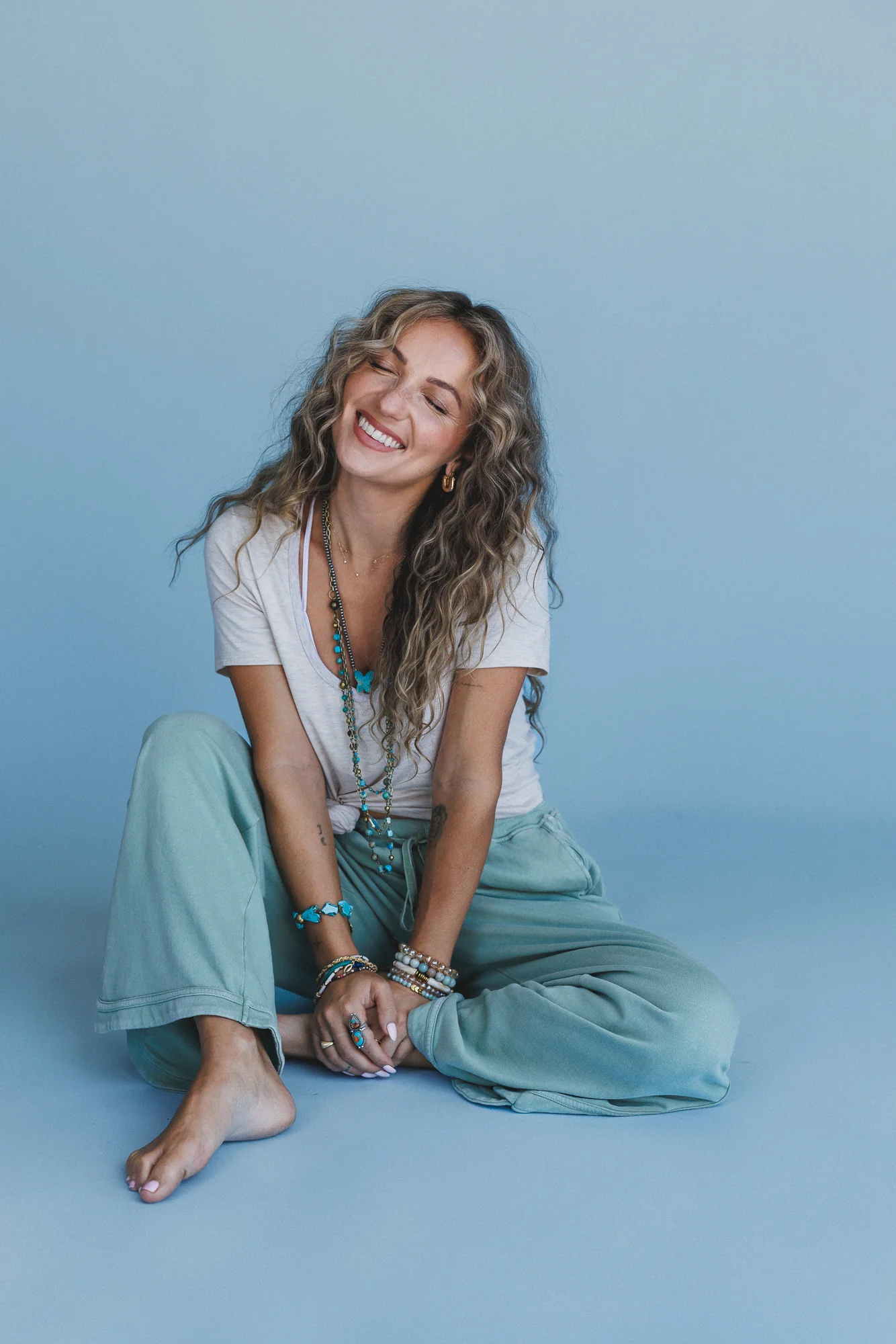 So Comfy Wide Leg Pant Cropped Length - Sage - Image 7