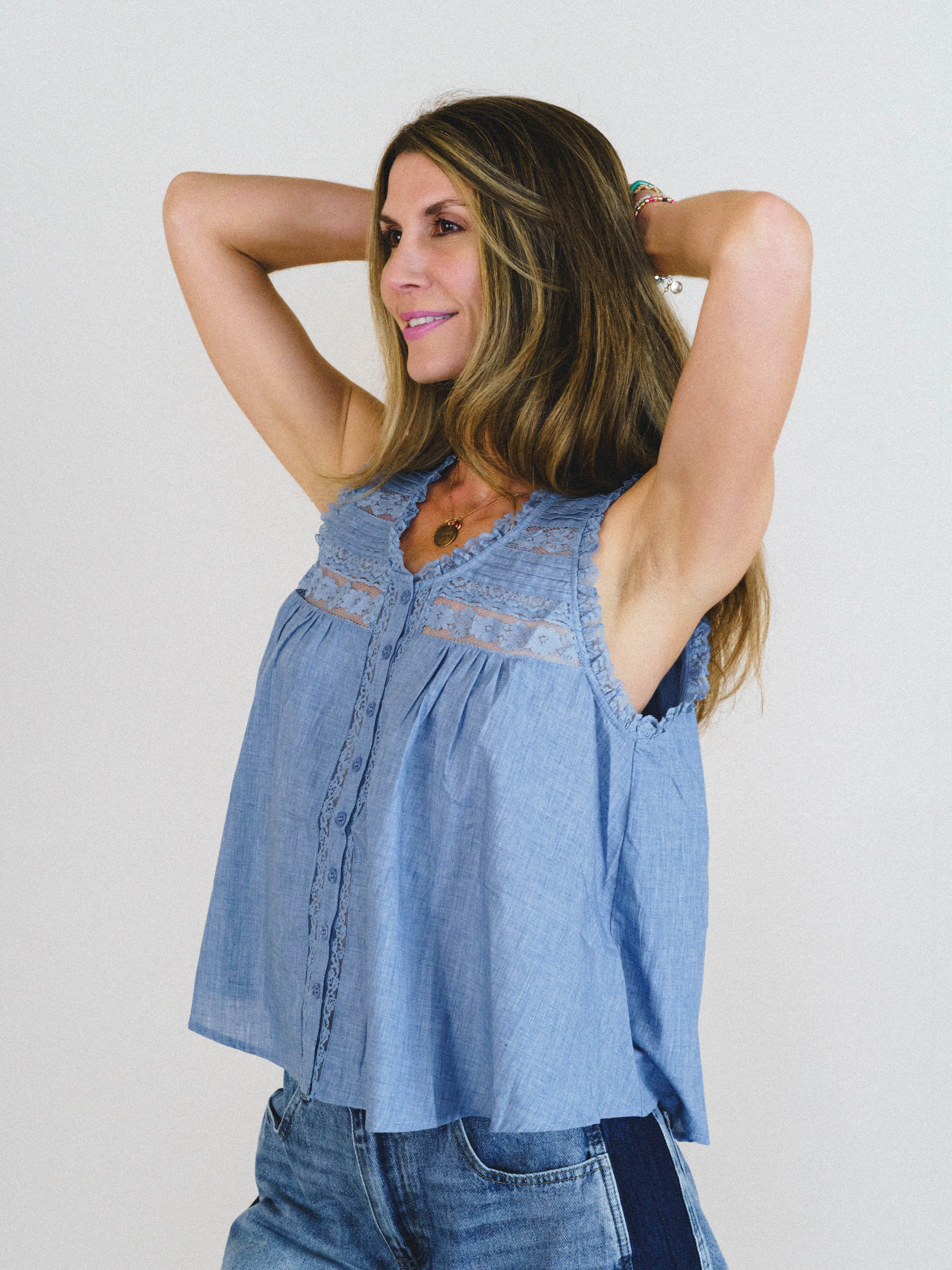Soft Light Top - Denim Blue - Image 2