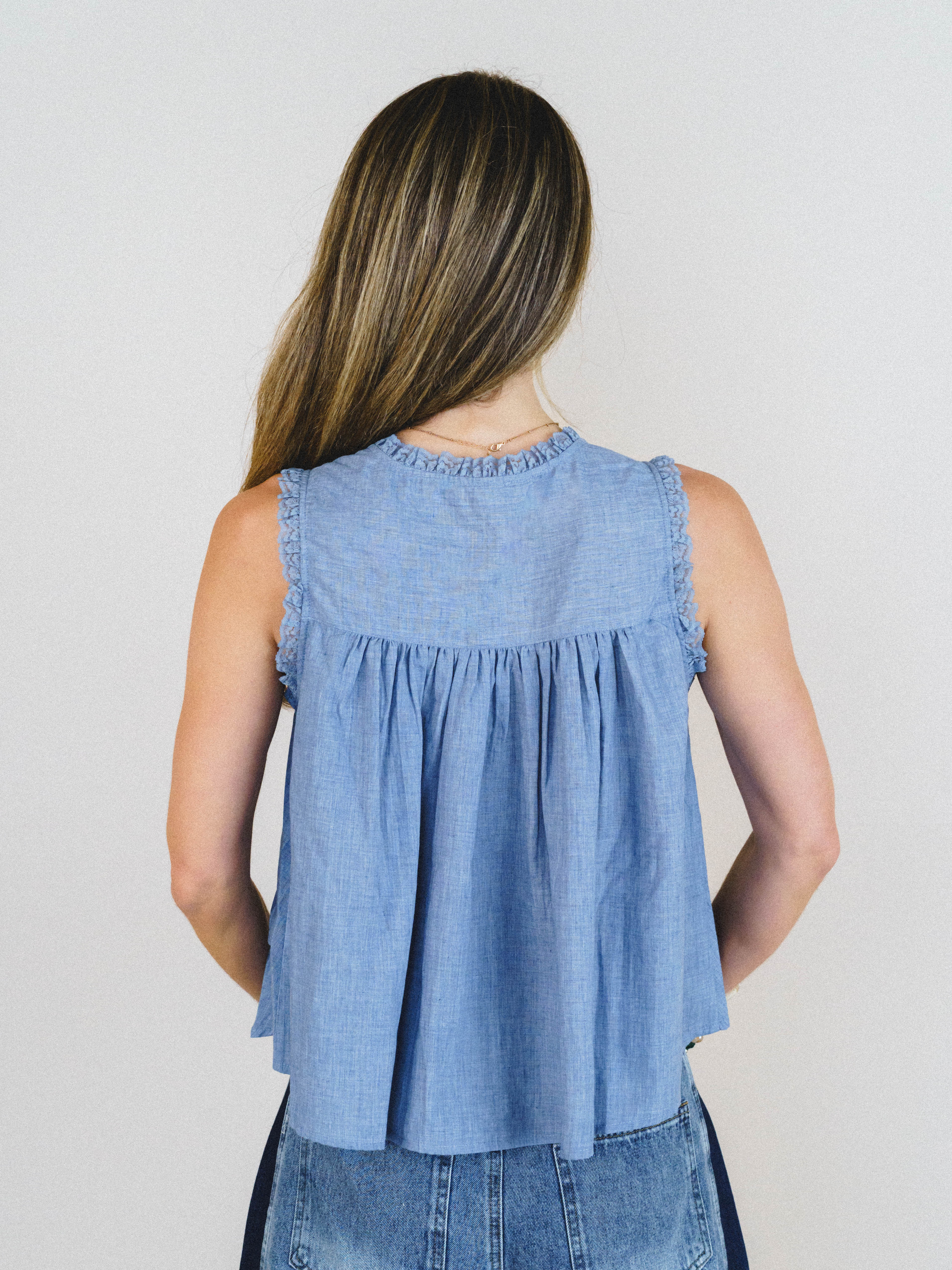 Soft Light Top - Denim Blue - Image 3