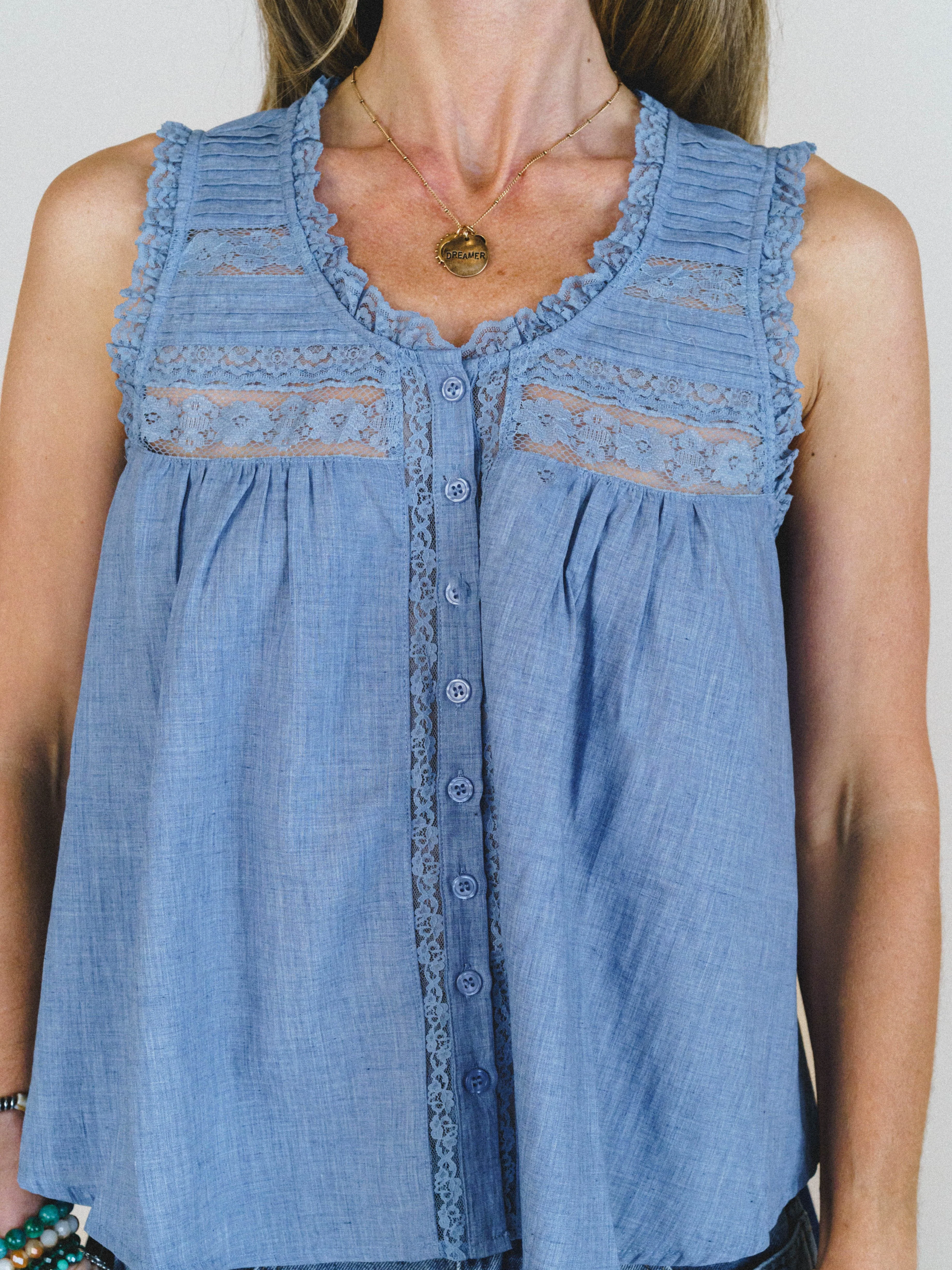 Soft Light Top - Denim Blue - Image 4