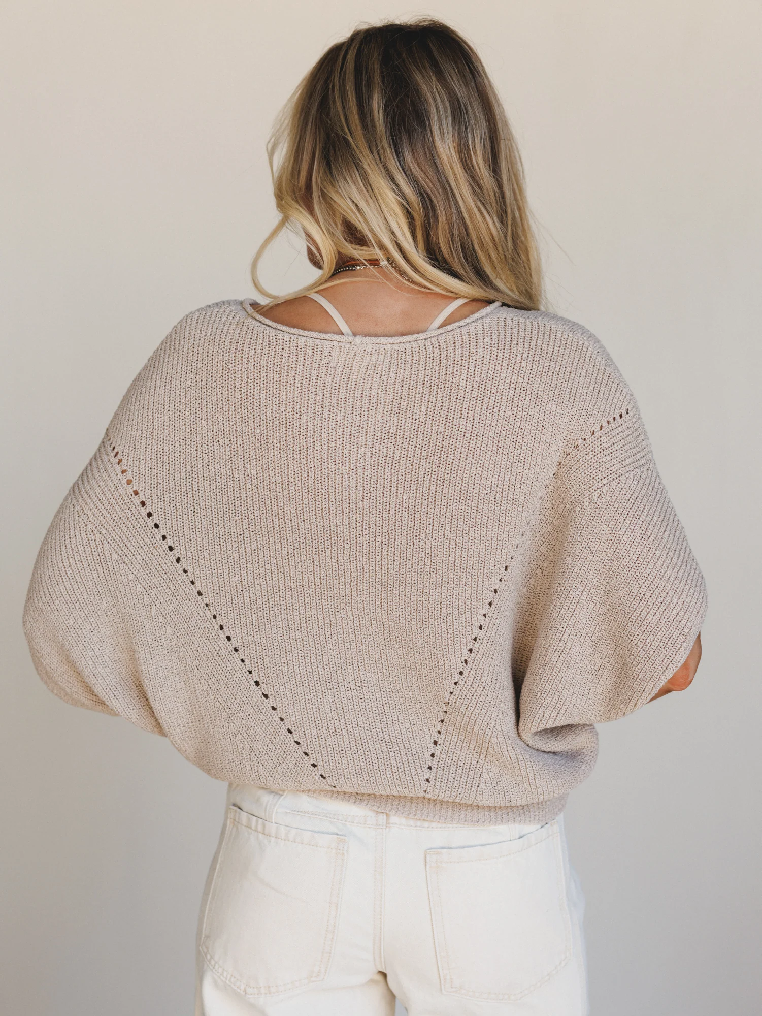 Somewhere Soft Sweater Top - Oatmeal - Image 5