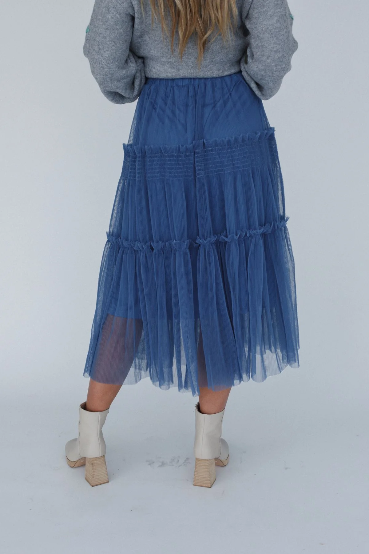 Sonoma Tiered Tulle Skirt - Blue - Image 3