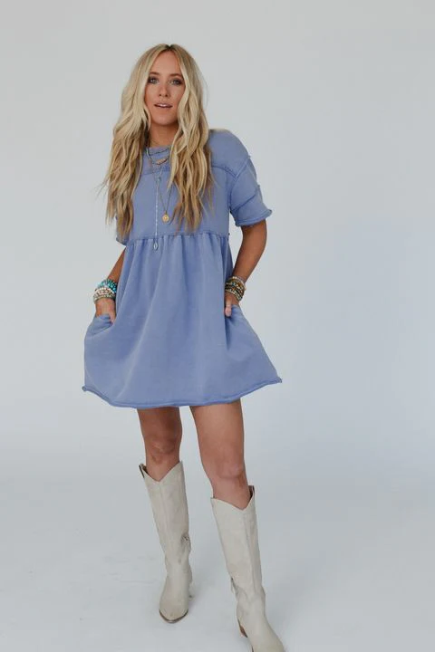 Soul Sway Dress - Blue - Image 7