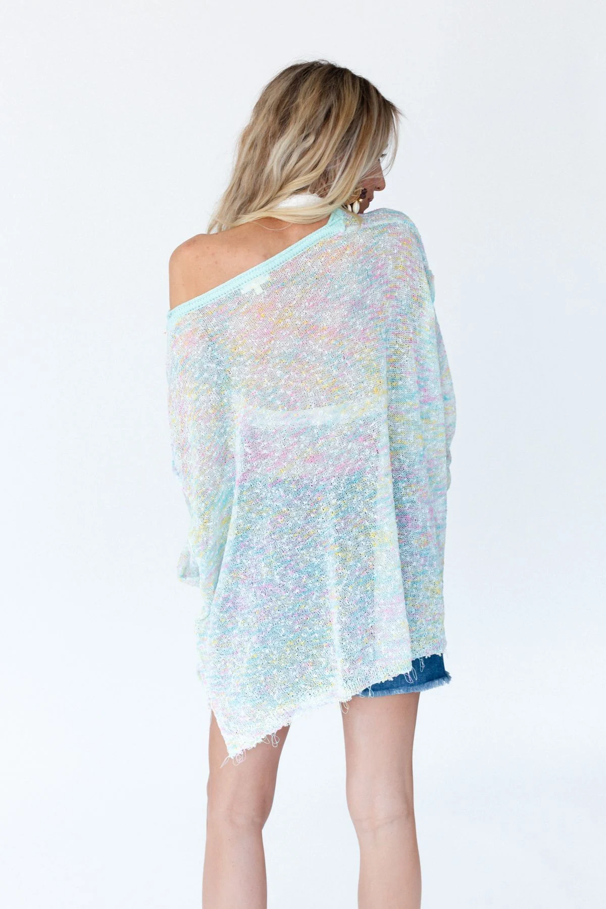 Speckled Beauty Pullover Sweater - Mint - Image 7