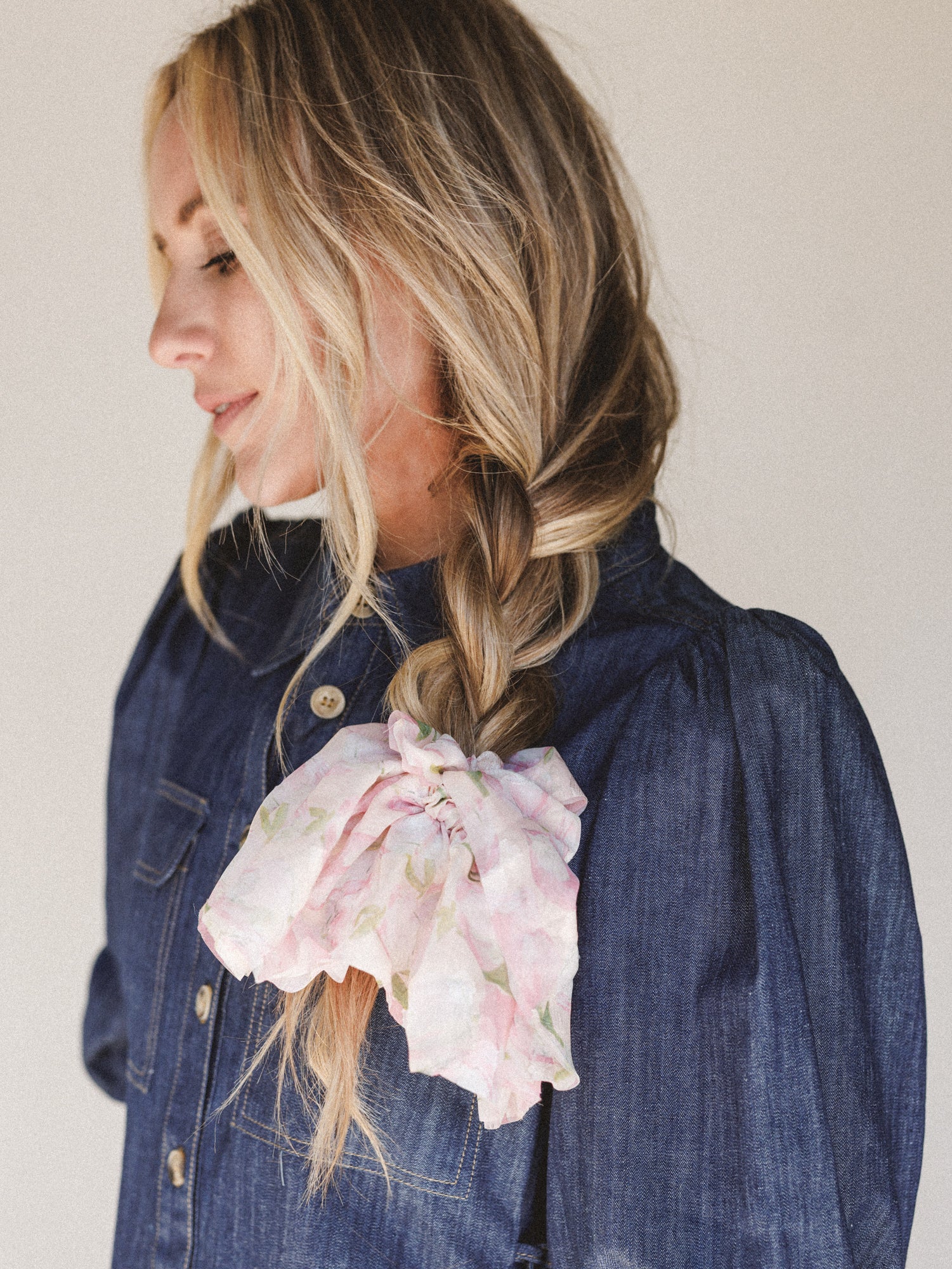 Spring Fever Hair Scrunchie - Pink - Image 5