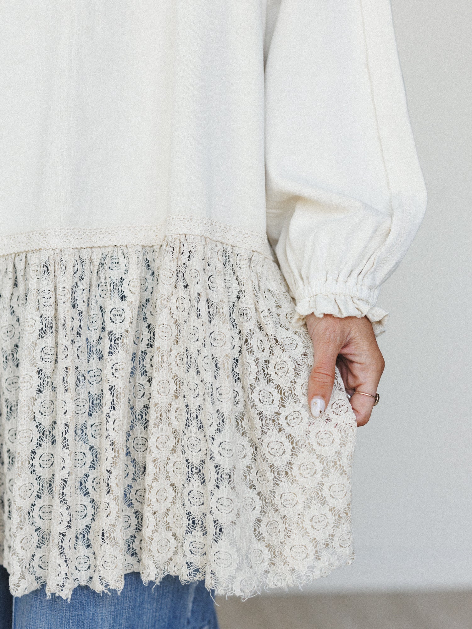 Spring Lily Tunic - Ecru - Image 5