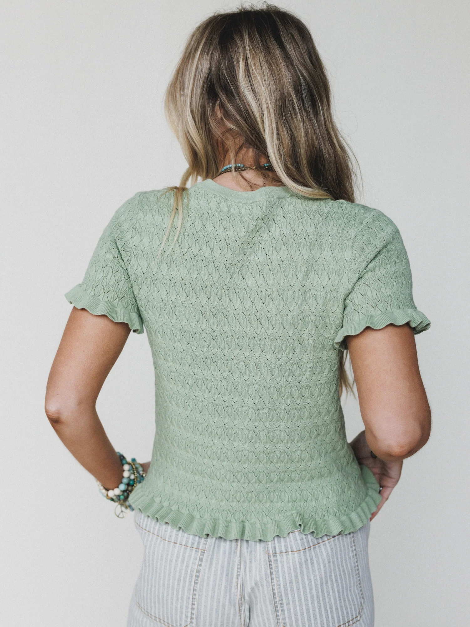 Spring Whisper Top - Light Sage - Image 4