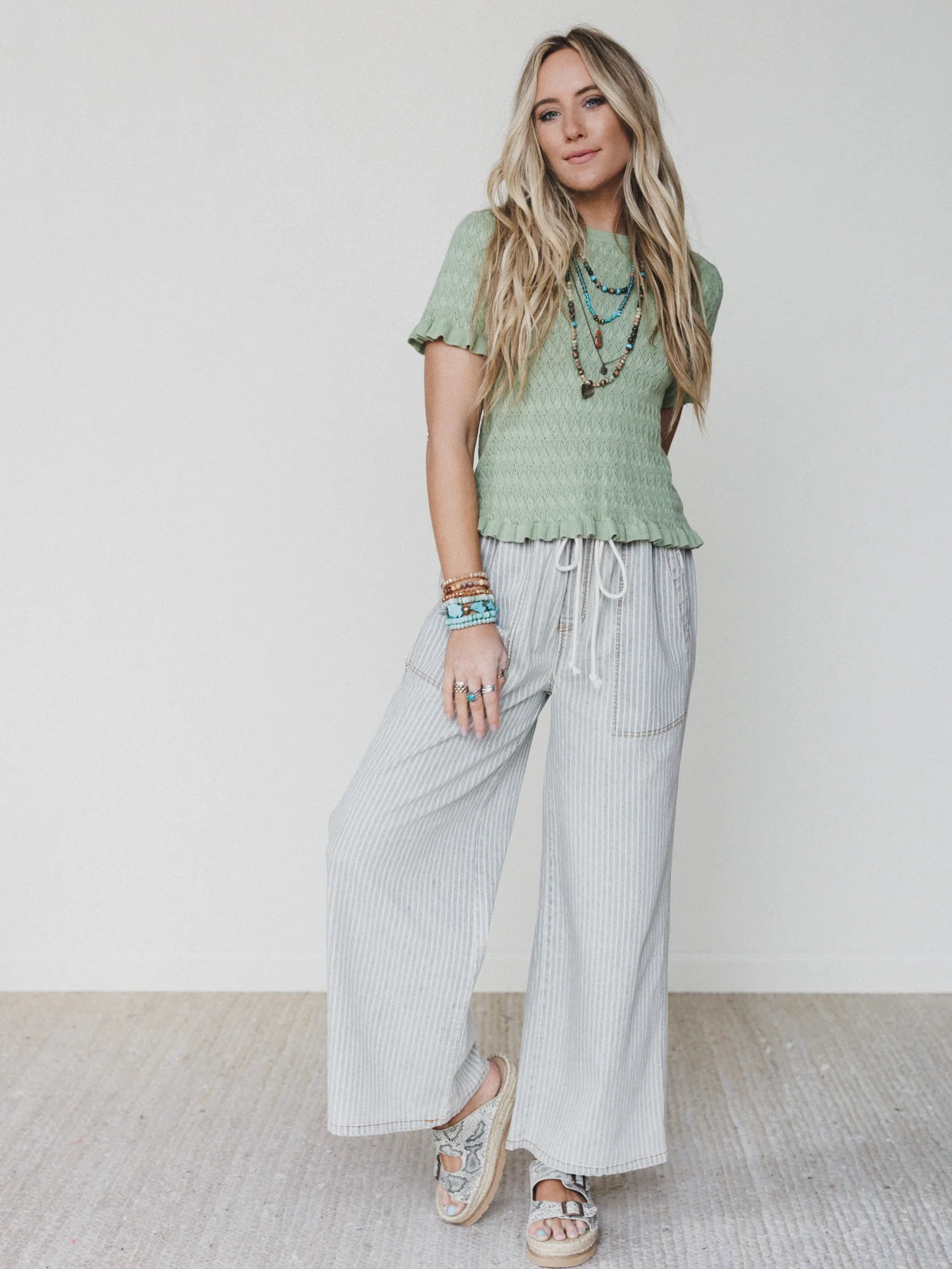 Spring Whisper Top - Light Sage - Image 5