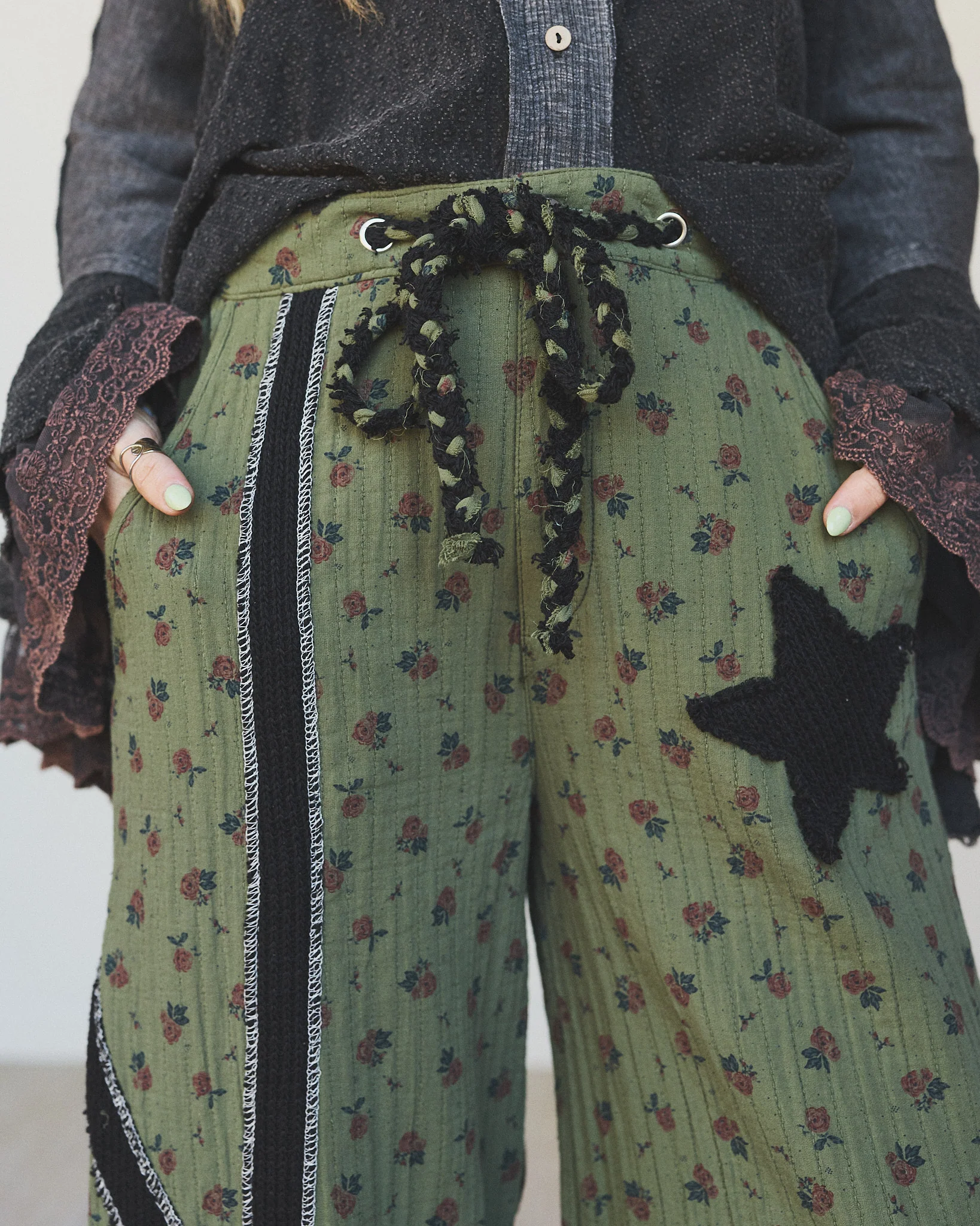 Star Child Pants - Moss Green - Image 2