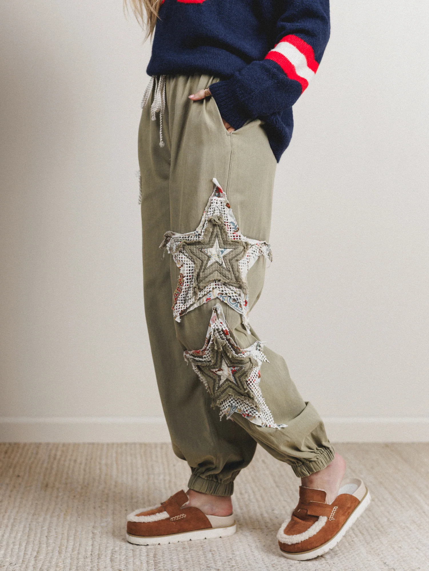 Star Cool Pants - Olive - Image 2