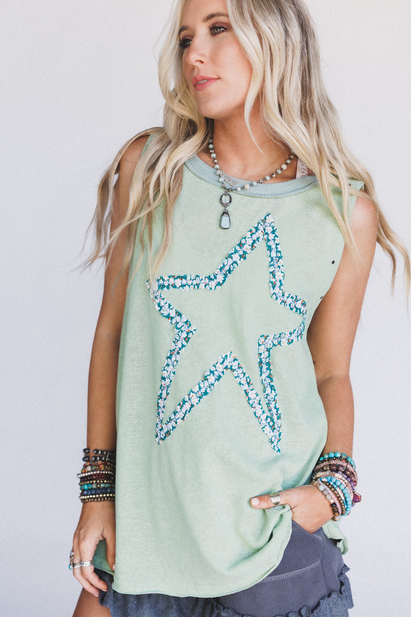 Star Gazer Tunic - Matcha - Pre Order - Image 2