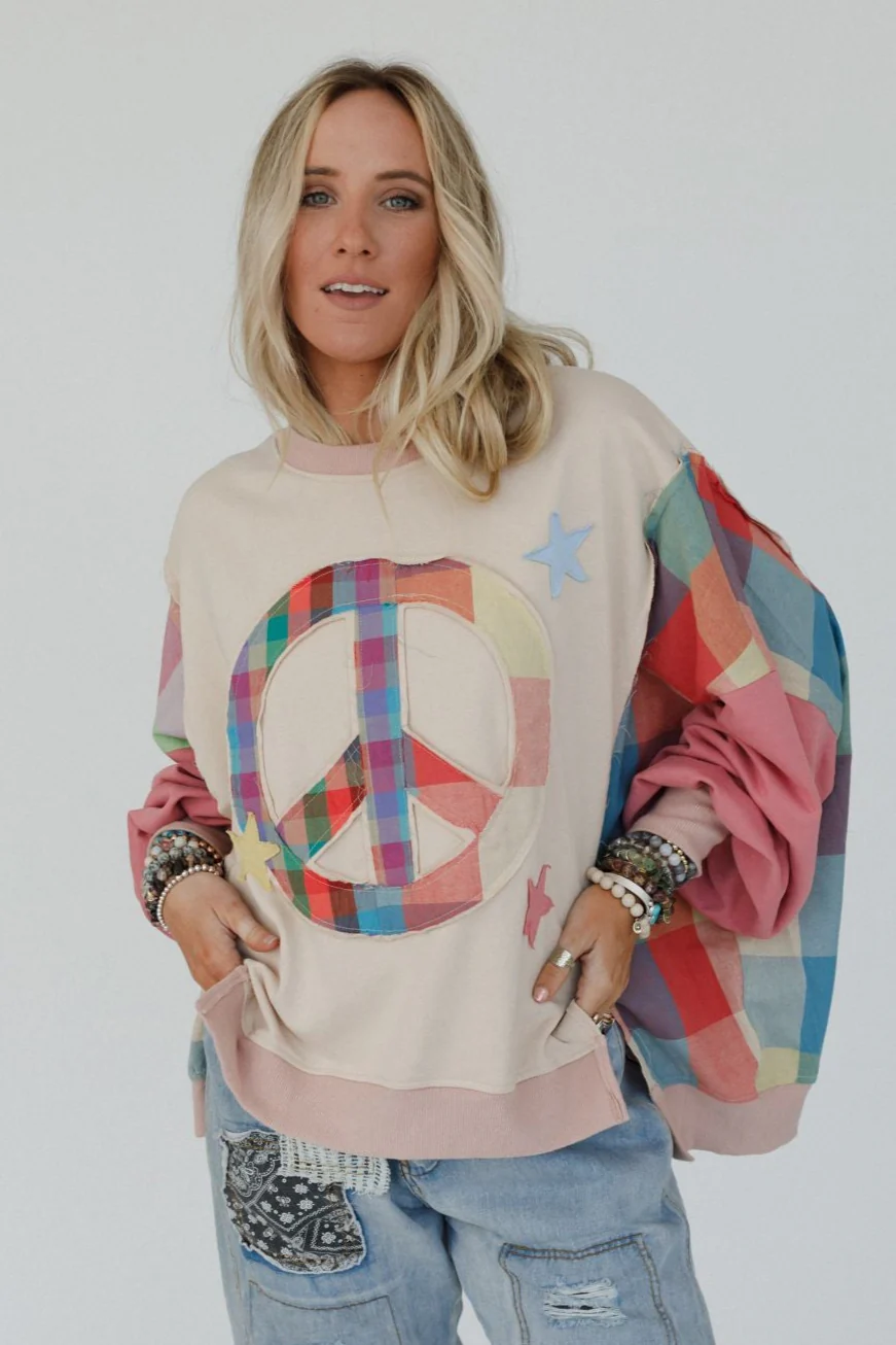 Star Soul Peace Top - Coral - Image 3