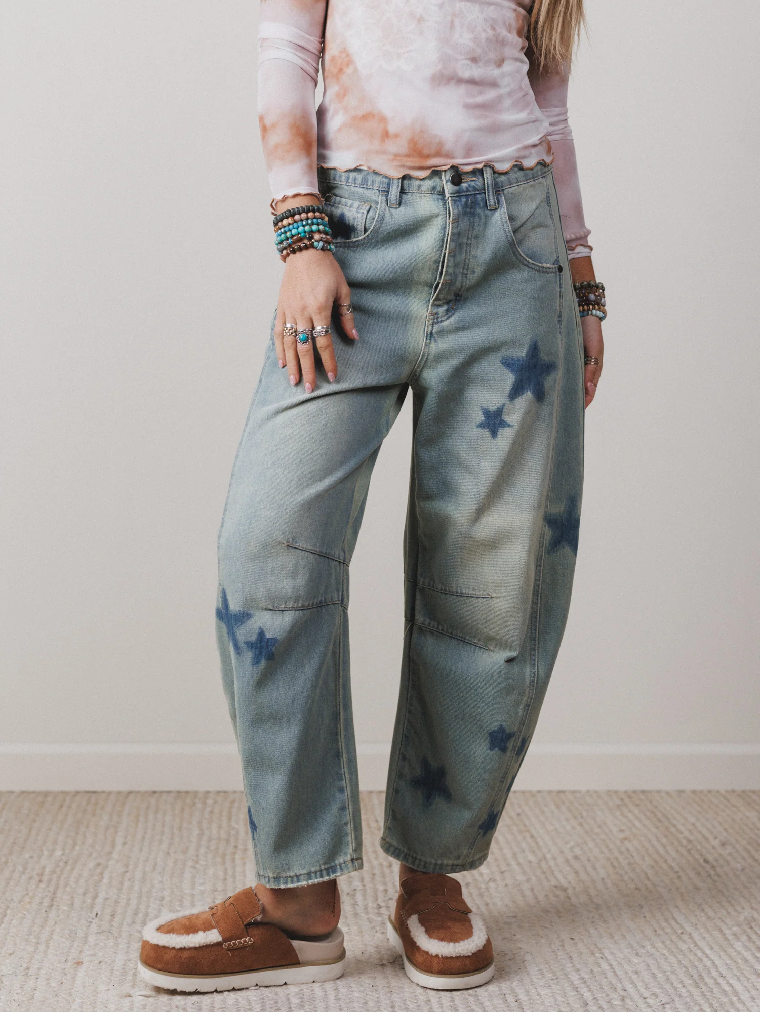 Star Walk Barrel Jeans - Denim