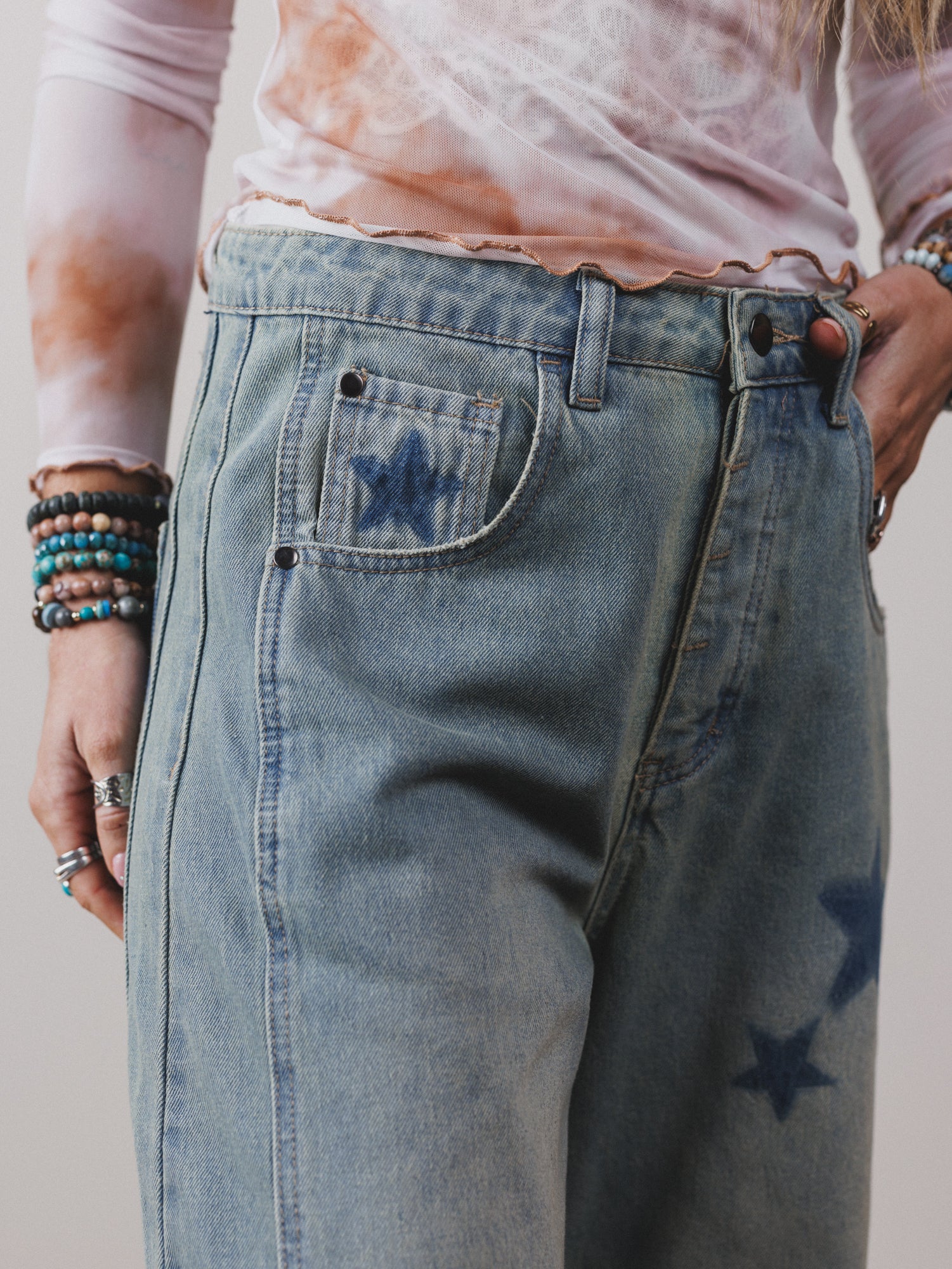 Star Walk Barrel Jeans - Denim - Image 3